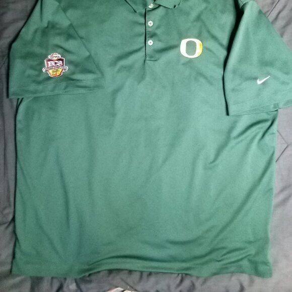 Nike Nike Golf Dri-Fit Oregon Ducks BCS Championship Polo Shirt Size US XXL / EU 58 / 5 - 3 Thumbnail
