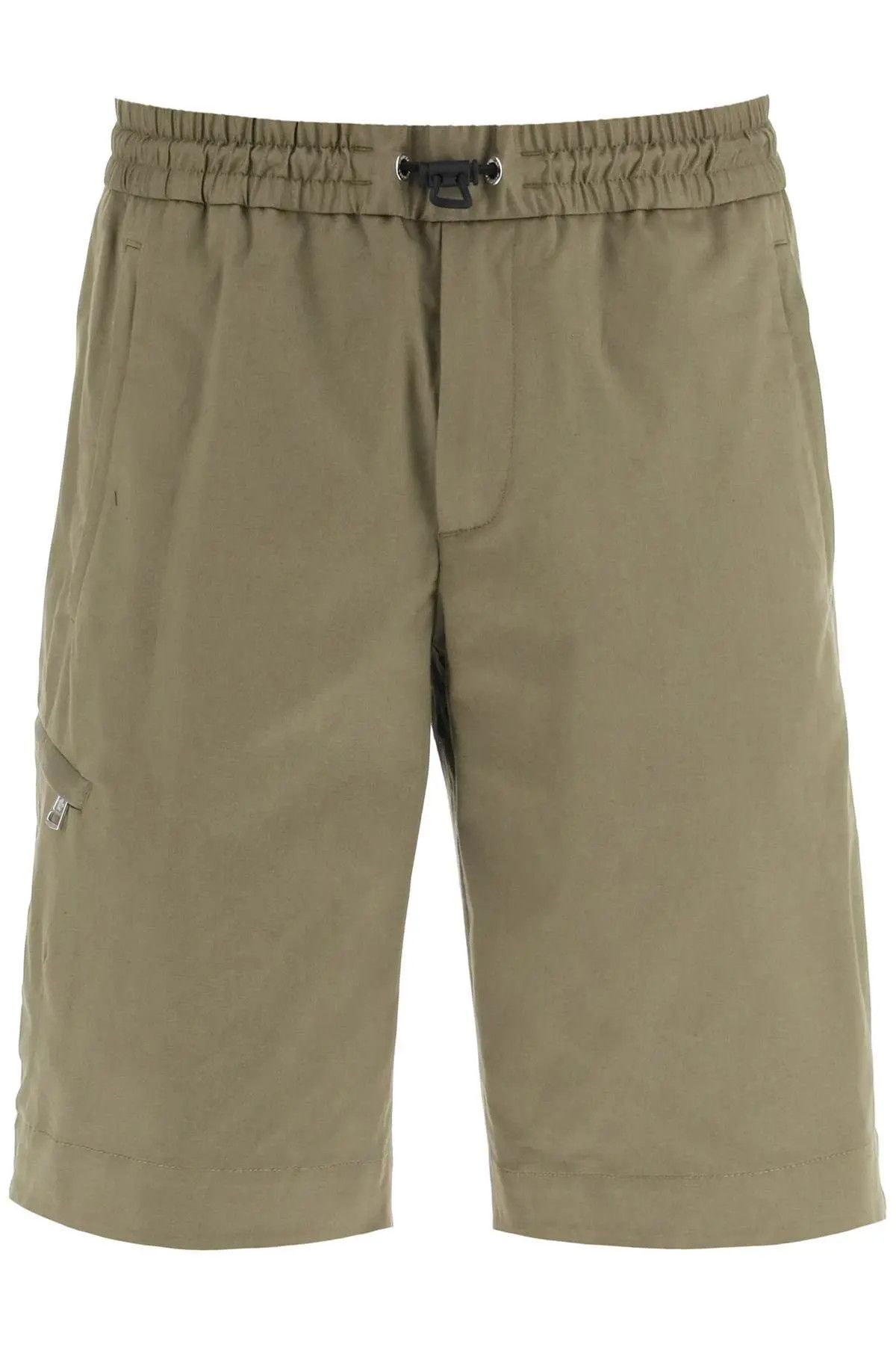 image of Moncler O1S22I1N0324 Basic Hook-And-Loop Closure Short Green Khaki, Men's (Size 36)