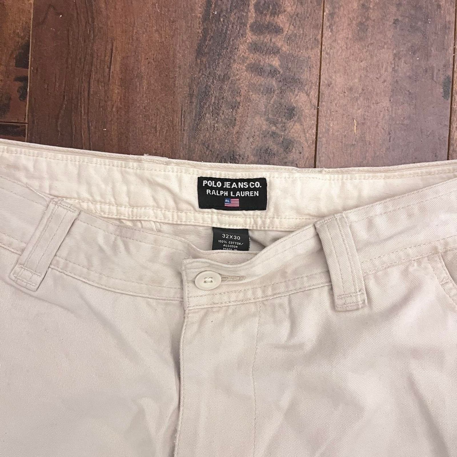 Polo Ralph Lauren Vintage Wide Leg Polo Ralph Lauren Cargo Pants Mens 32 Khaki Size US 32 / EU 48 - 3 Thumbnail