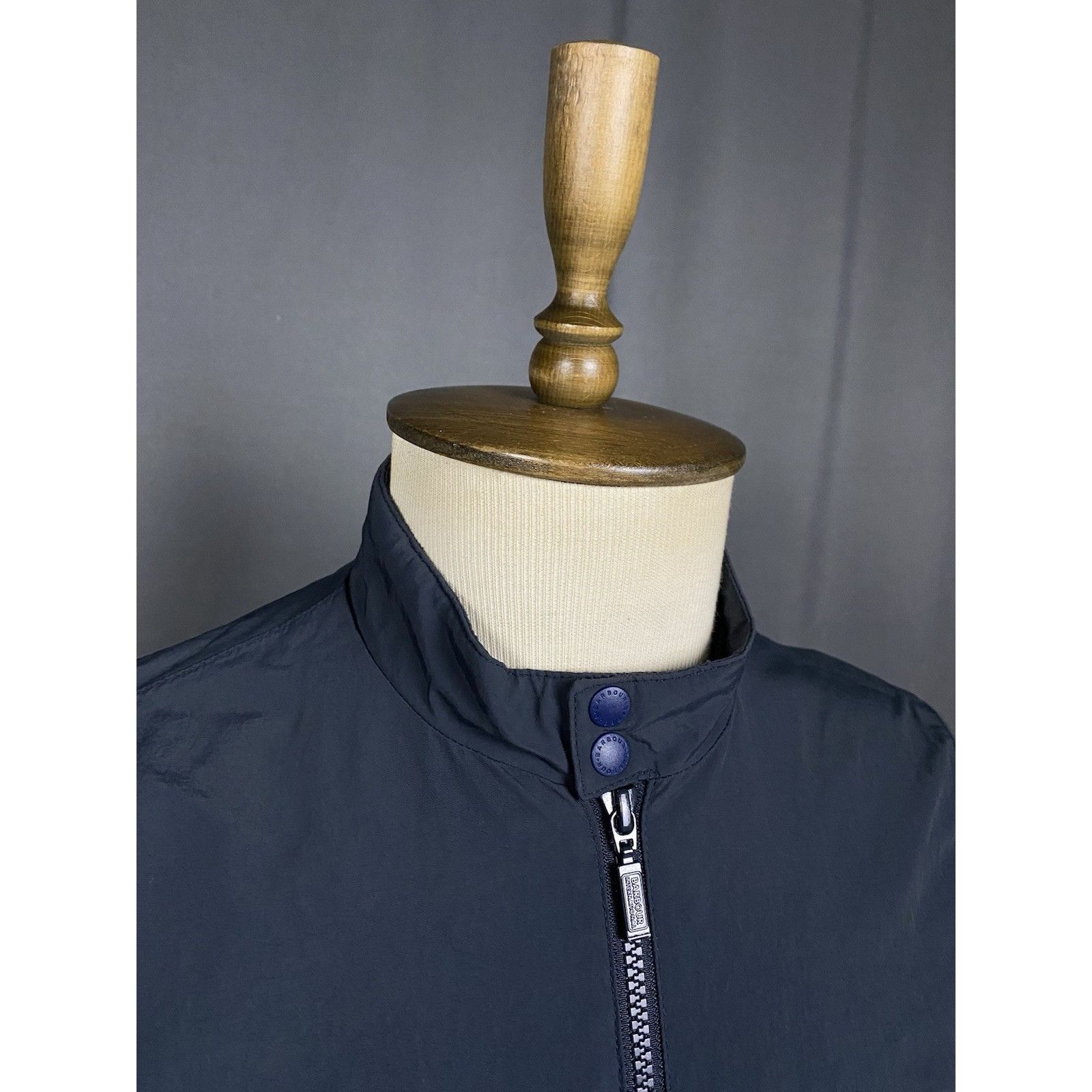 Barbour Barbour Int. Runnel Men's Blue High Neck Bomber Jacket Size Size US S / EU 44-46 / 1 - 7 Thumbnail