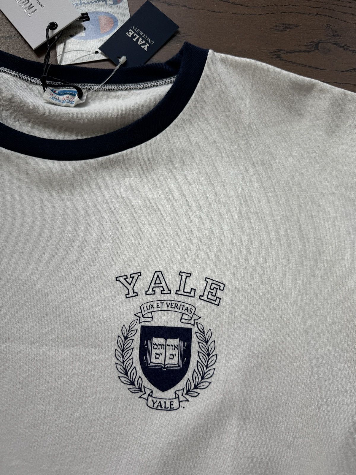 Champion Champion Japan Made True to Archives YALE University T Shirt Size US XL / EU 56 / 4 - 3 Thumbnail