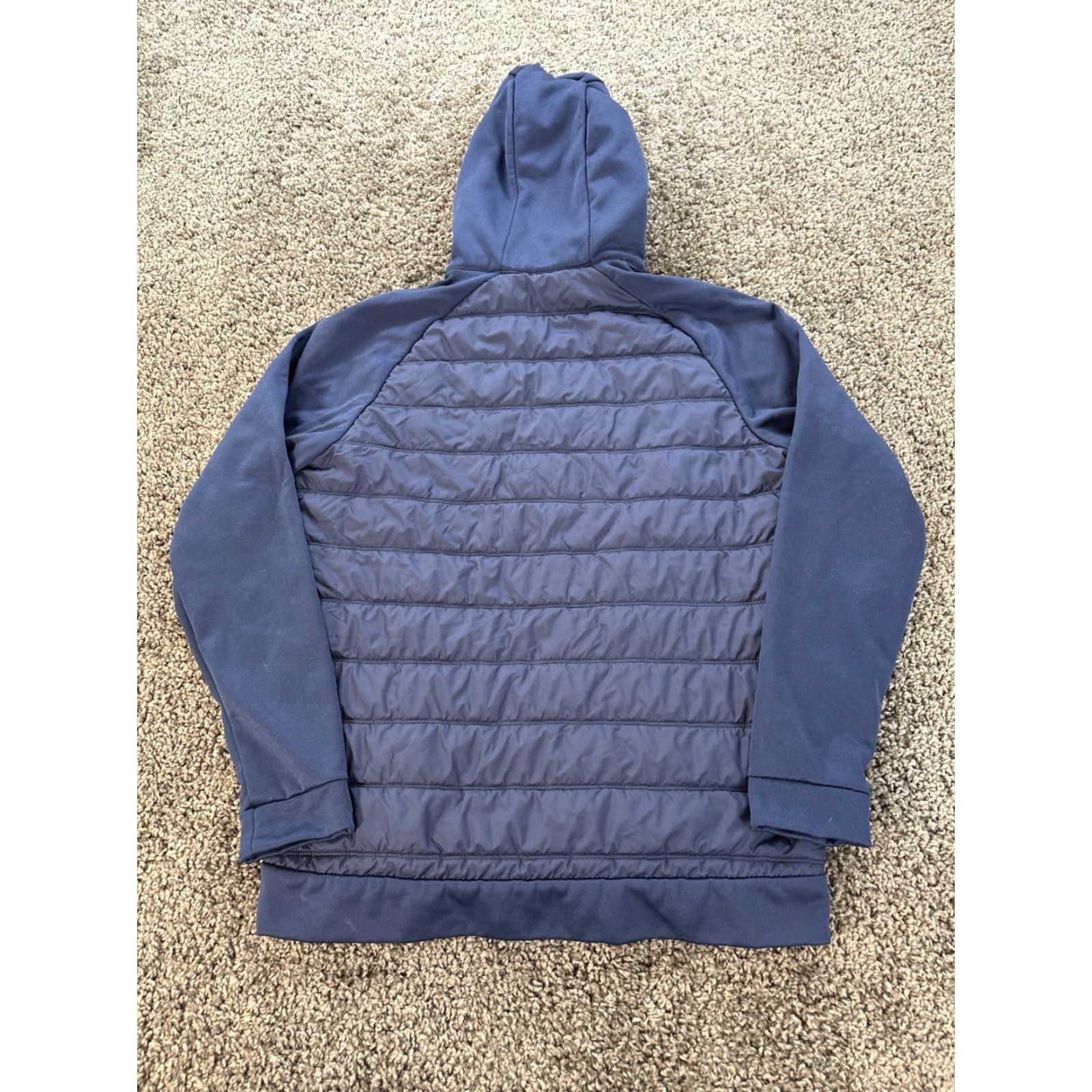 Nike Nike Therma Training Hoodie Mens L Navy Blue Full Zip Puffer Hooded Pockets Gym & Training Size US L / EU 52-54 / 3 - 5 Thumbnail