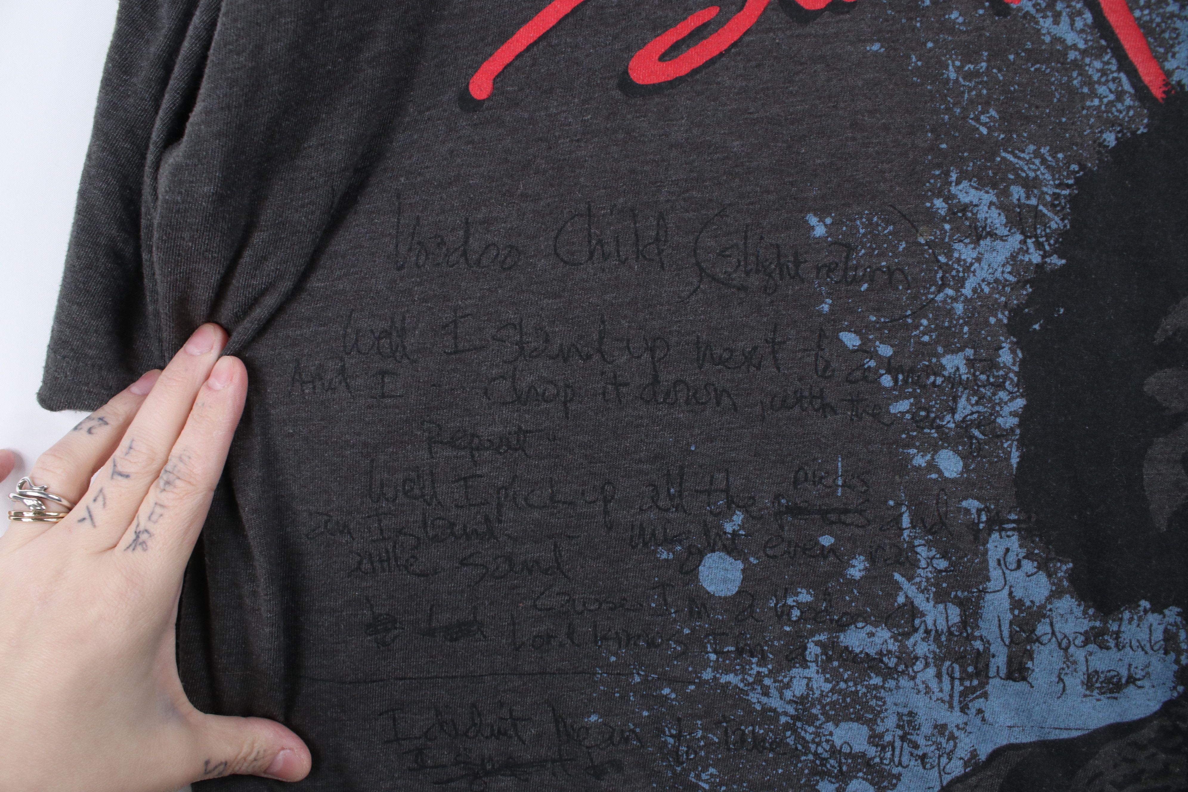 Vintage Vintage 90s Y2K Layered Jimi Hendrix Long Sleeve T-Shirt Size US XL / EU 56 / 4 - 6 Thumbnail