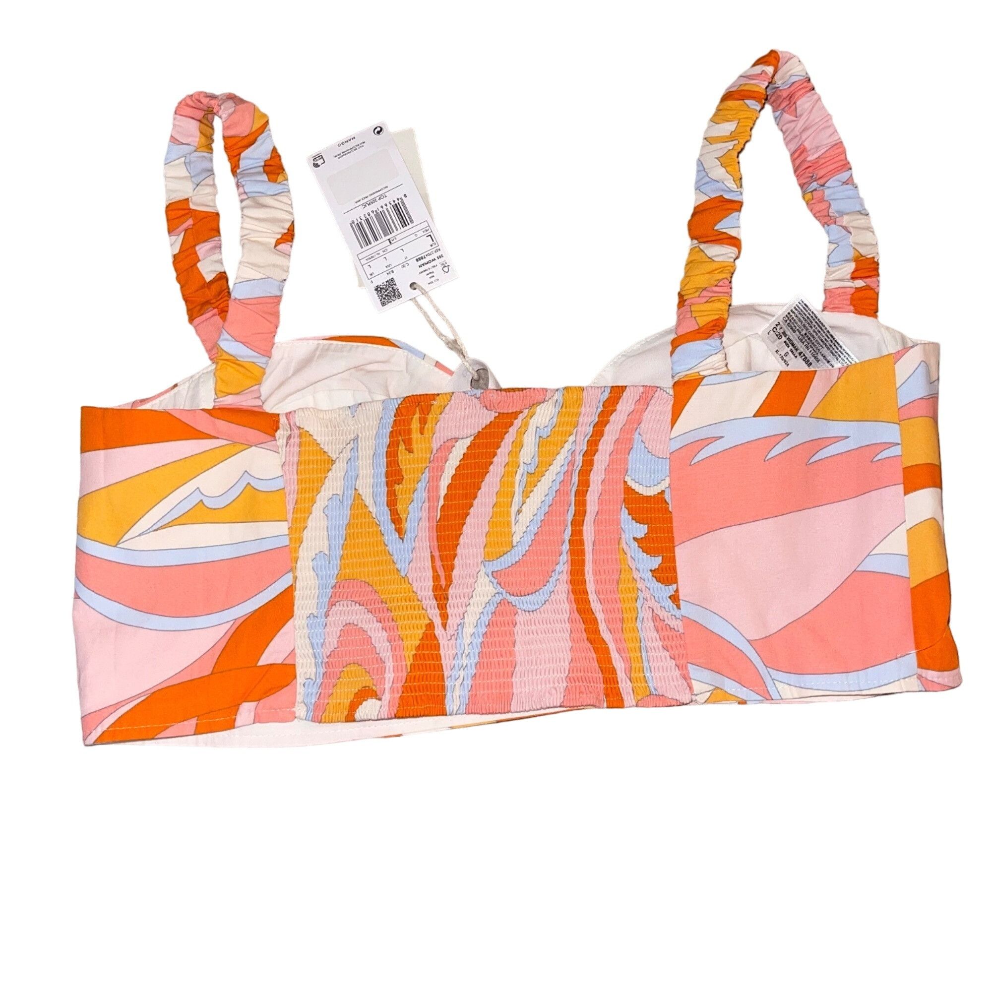 Mango Mango Womens Top Size Large Multicolor Abstract Size L / US 10 / IT 46 - 2 Thumbnail
