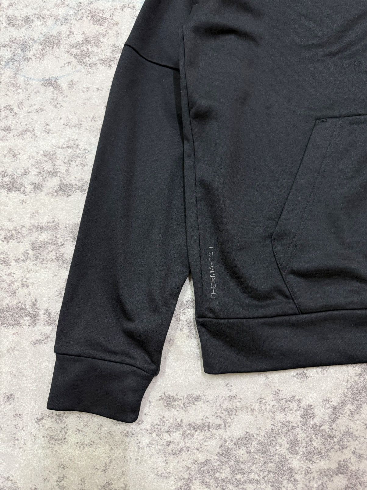 Nike NIKE SWOOSH THERMA FIT ZIPPER BLACK SWEATER HOODIE Size US M / EU 48-50 / 2 - 4 Thumbnail