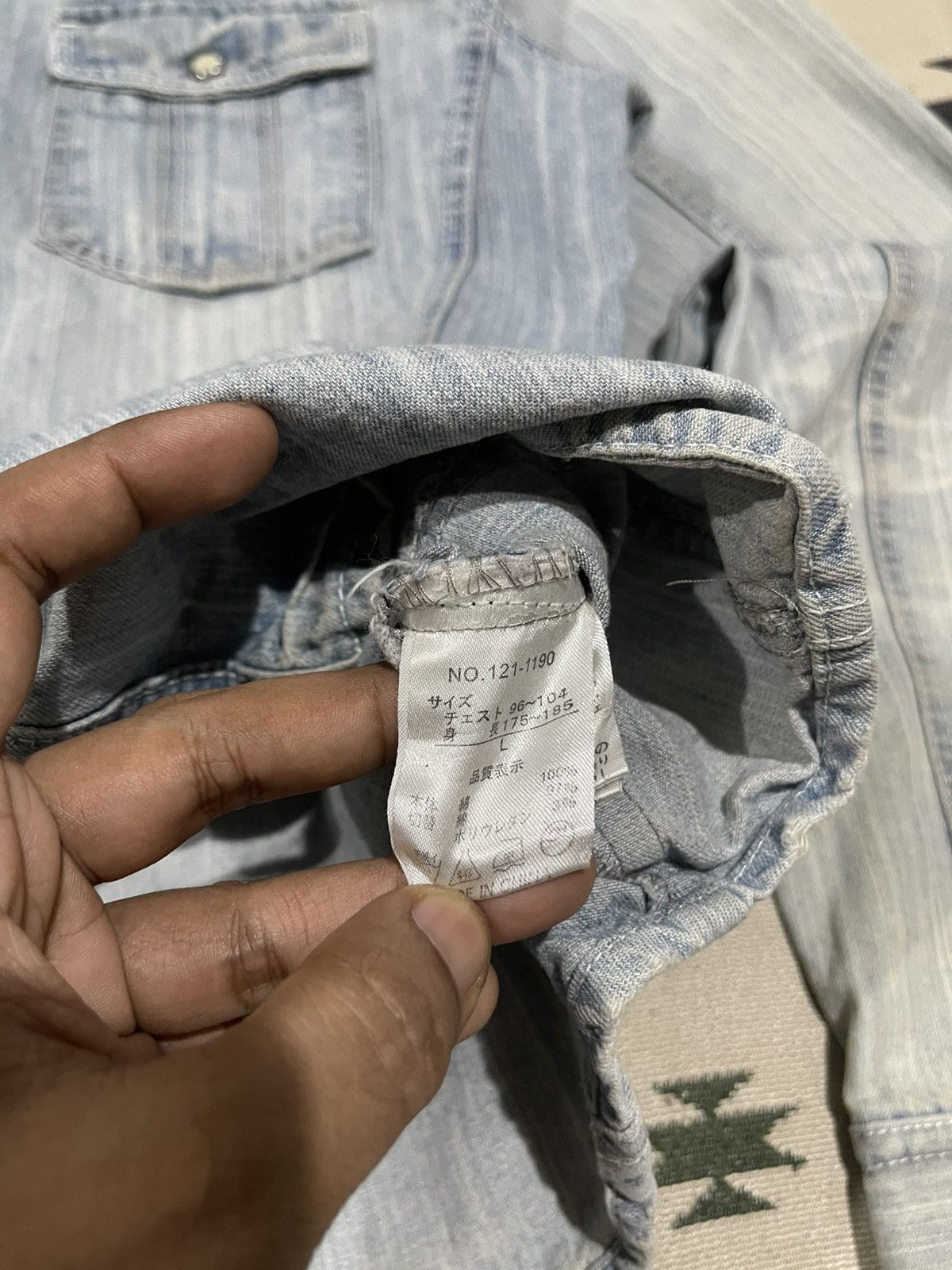 In The Attic 2000s IN THE ATTIC “ROCKERS HEAVEN” DENIM BUTTON UP Size US M / EU 48-50 / 2 - 8 Thumbnail