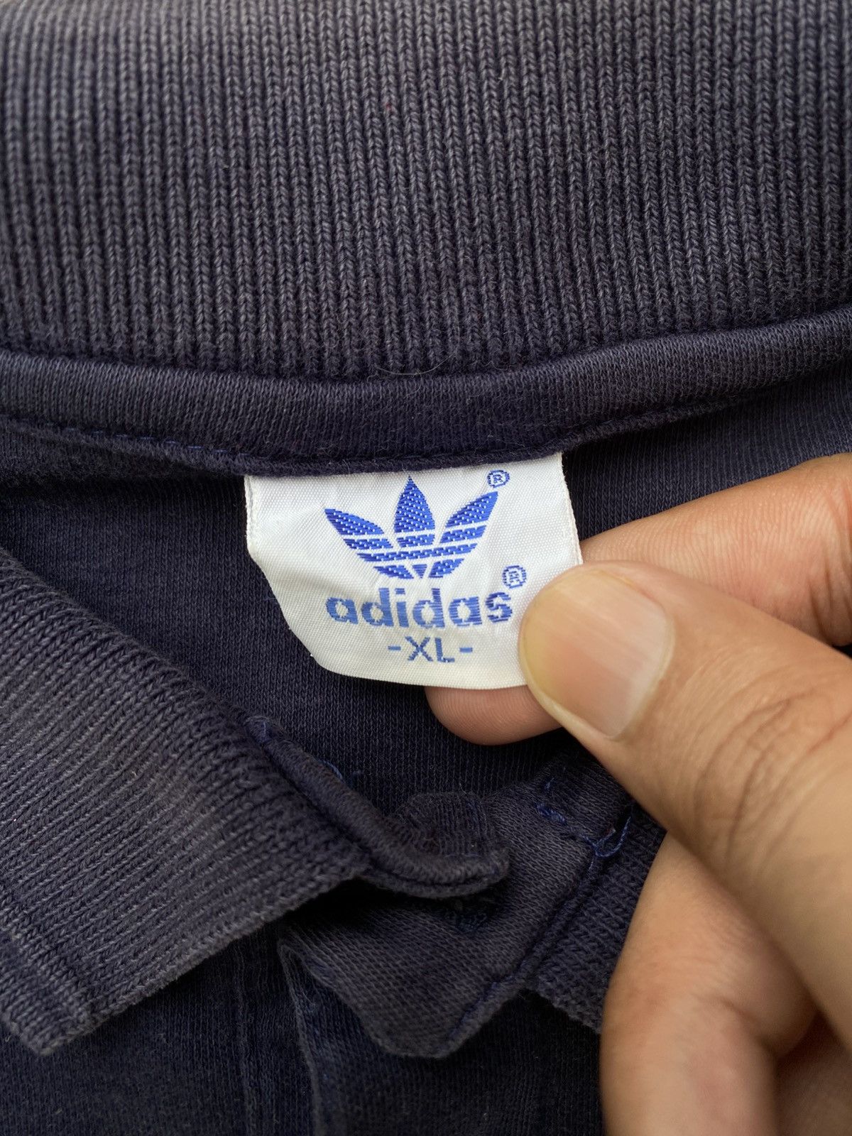 Adidas Vintage 80s Adidas Striped Polo Shirt XL - Distressed Faded Size US XL / EU 56 / 4 - 4 Thumbnail