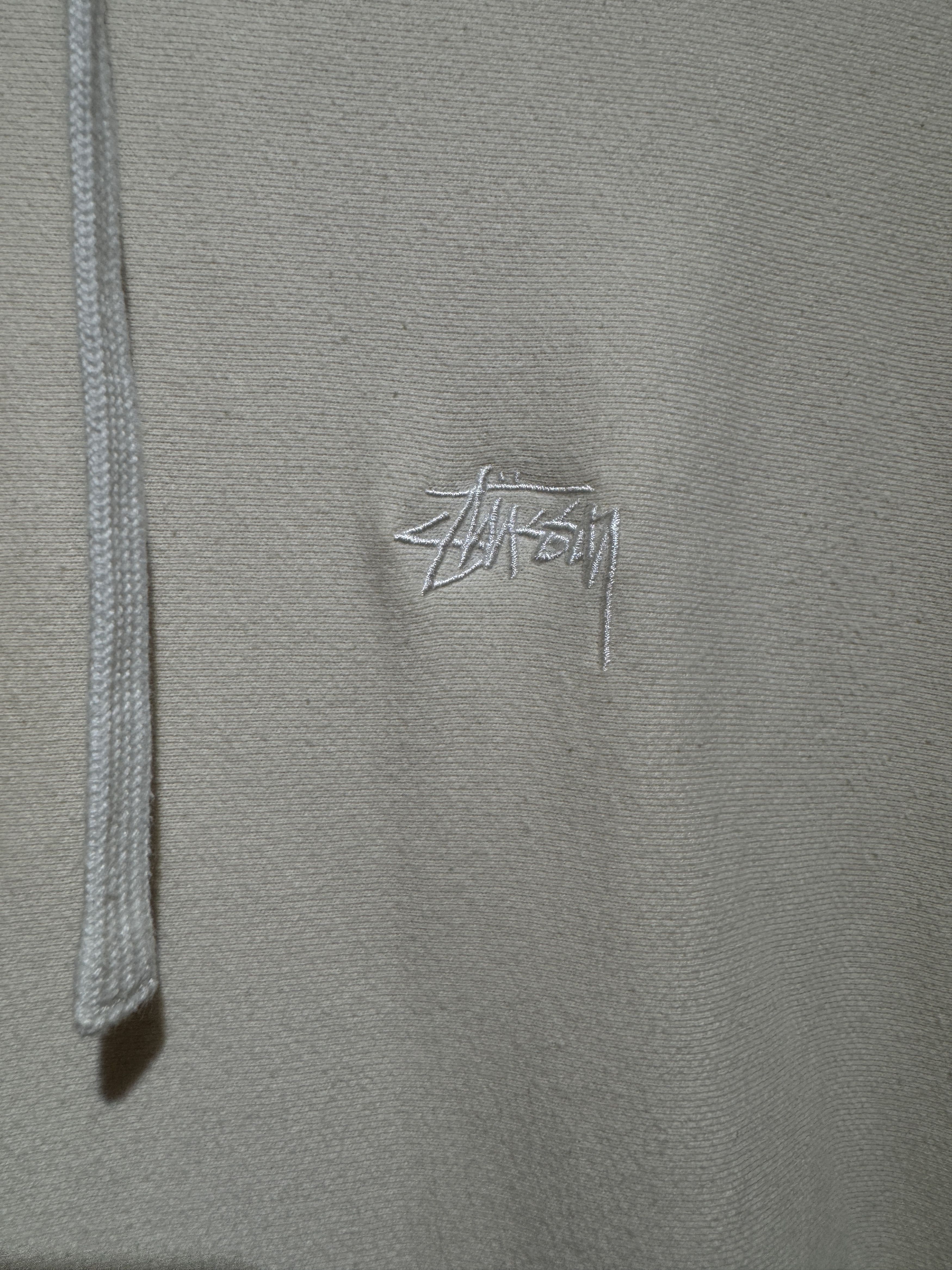 Stussy Stüssy Tonal Logo Hoodie – Off-White / Cream Size US L / EU 52-54 / 3 - 2 Thumbnail