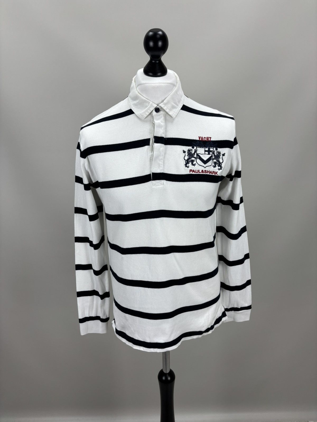 Paul & Shark Mens long sleeve rugby Paul Shark Size L Color White Size US L / EU 52-54 / 3 - 1 Thumbnail