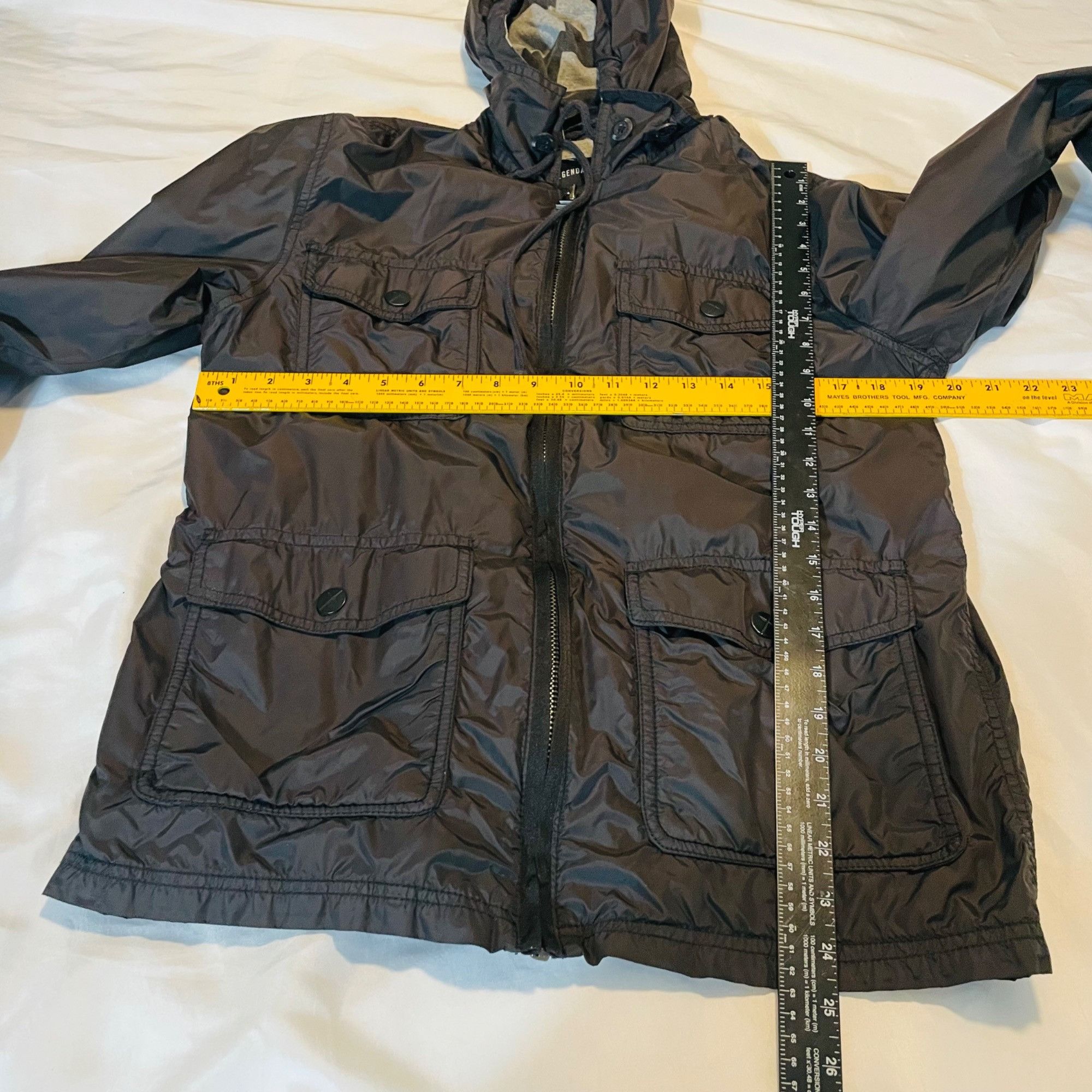 Other Womens Legendar Goods Hooded Jacket M Black Polyamide & Cott Size M / US 6-8 / IT 42-44 - 8 Thumbnail