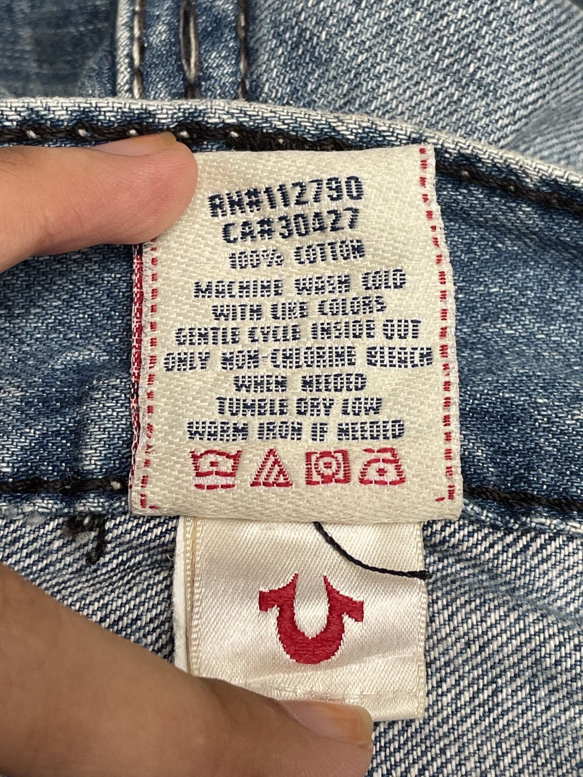 True Religion × Vintage Rare Design Vintage True Religion Made In Usa Jeans 2000s Size US 31 - 11 Thumbnail
