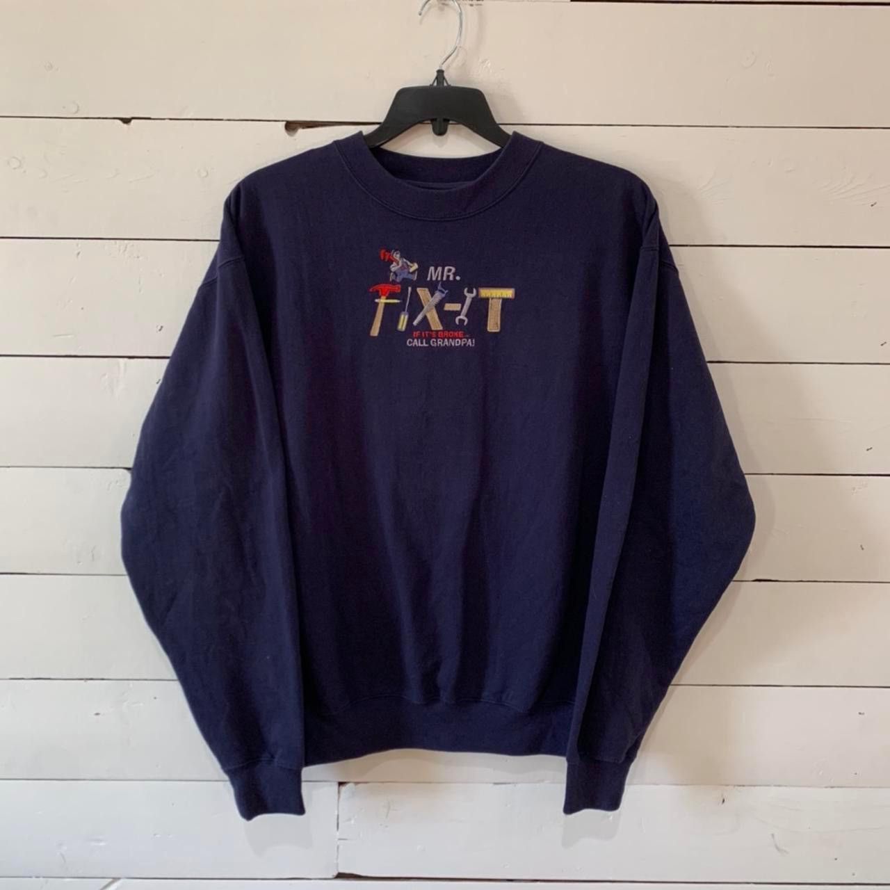 Vintage Vintage 90s Grandpa Sweatshirt Size US XL / EU 56 / 4 - 1 Thumbnail