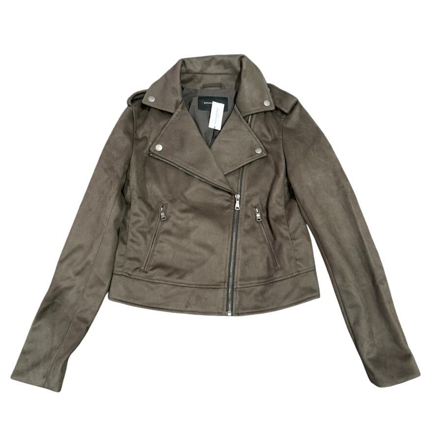 Banana Republic Banana Republic Faux Suede Moto Jacket in Brown, Size S Size S / US 4 / IT 40 - 4 Thumbnail