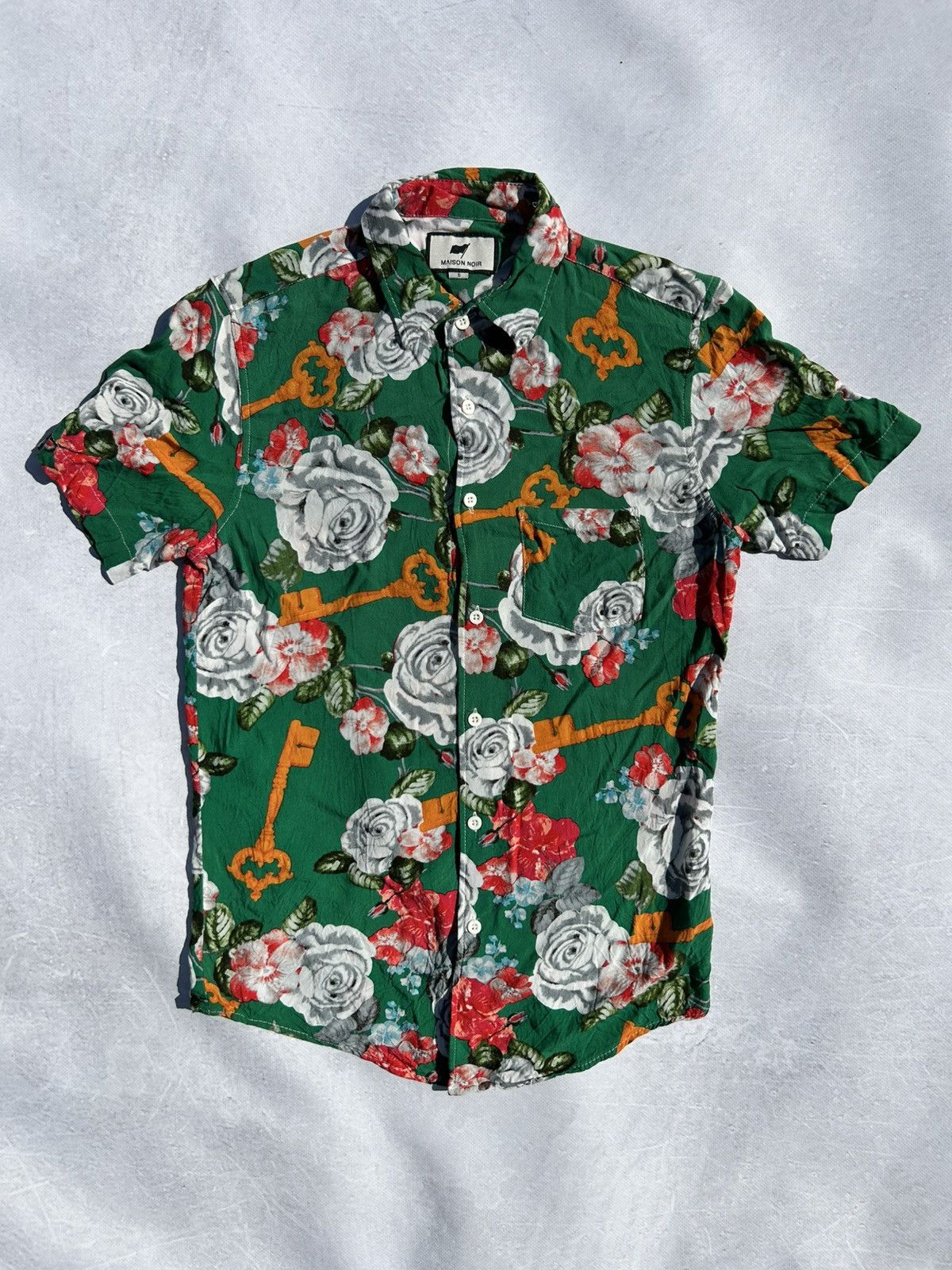 Other Maison Noir Festival Short Sleeve Shirt Floral Size S Size US S / EU 44-46 / 1 - 1 Thumbnail