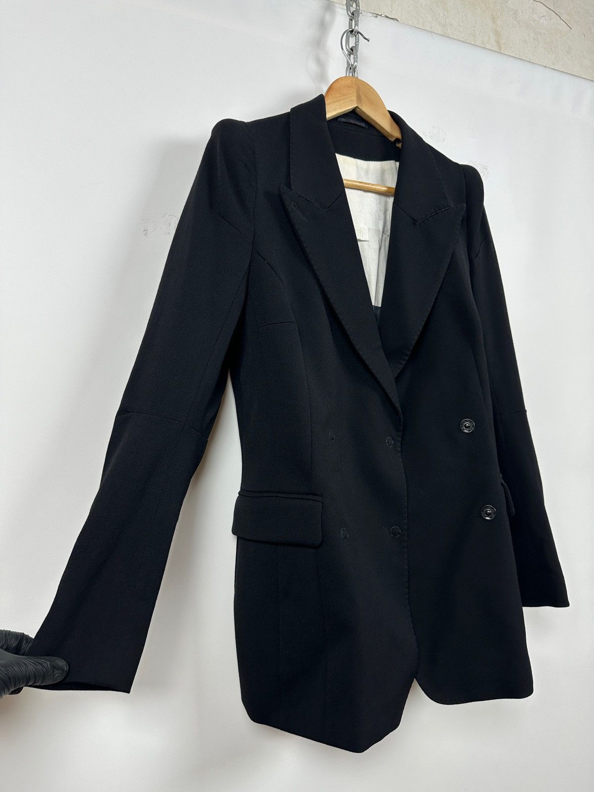 H&M × Maison Margiela Maison Martin Margiela x H&M Pagoda Shoulder Wool Blazer Size XL / US 12-14 / IT 48-50 - 13 Thumbnail