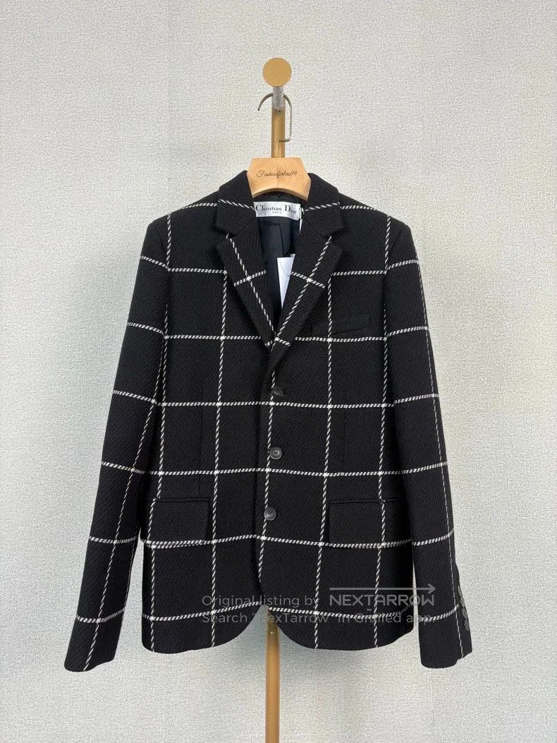 Dior Dior Wool Black Plaid Blazer. Size US XS / EU 42 / 0 - 1 Thumbnail