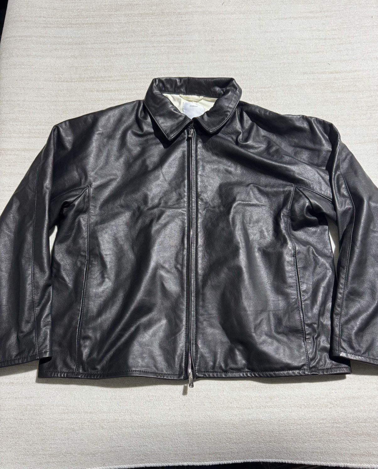Japanese Brand Overcoat leather zip up blouson Size US L / EU 52-54 / 3 - 1 Thumbnail