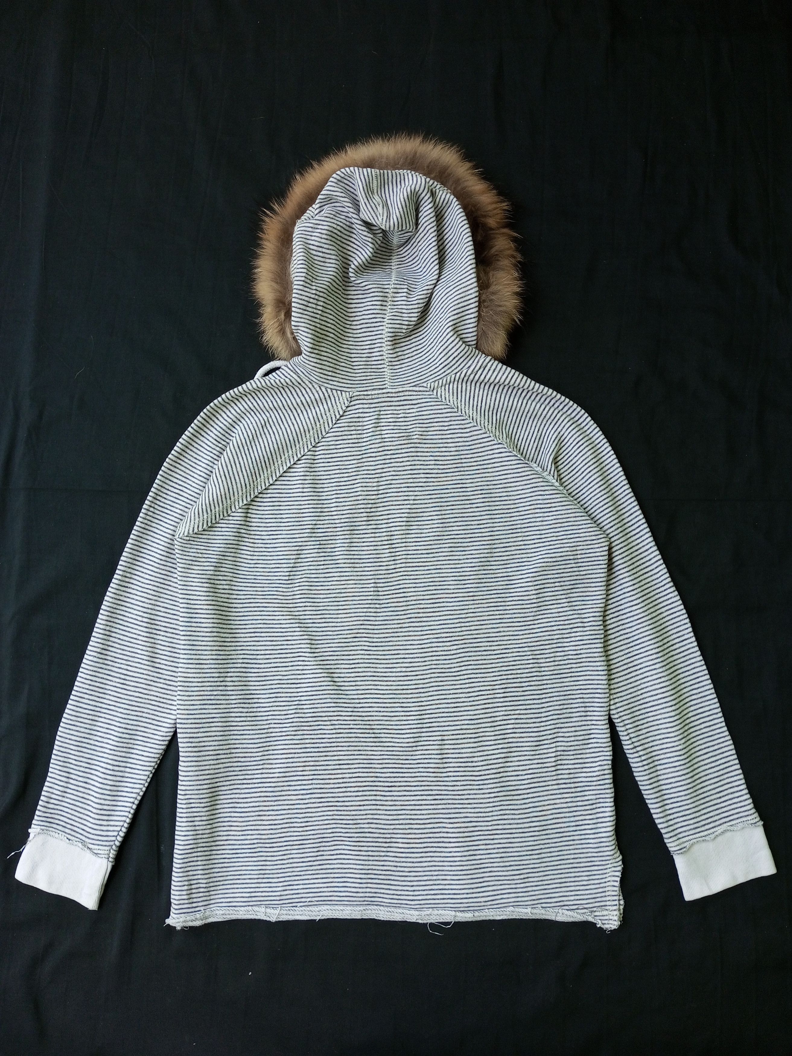 Issey Miyake × Japanese Brand × Le Grande Bleu (L.G.B.) Crazy Fur Hoodie Blue 84 Distressed style Size US L / EU 52-54 / 3 - 14 Thumbnail