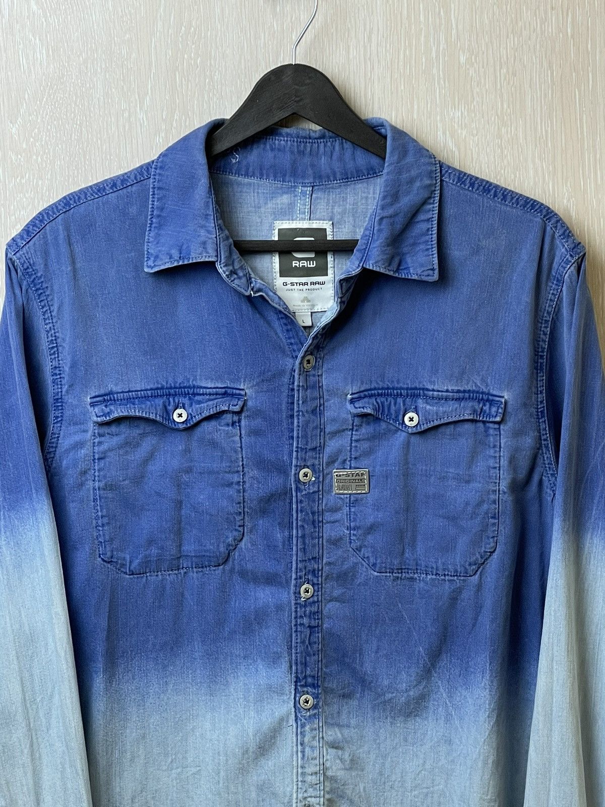 G-Star G-Star Raw Denim Shirt Size L Size US L / EU 52-54 / 3 - 2 Thumbnail