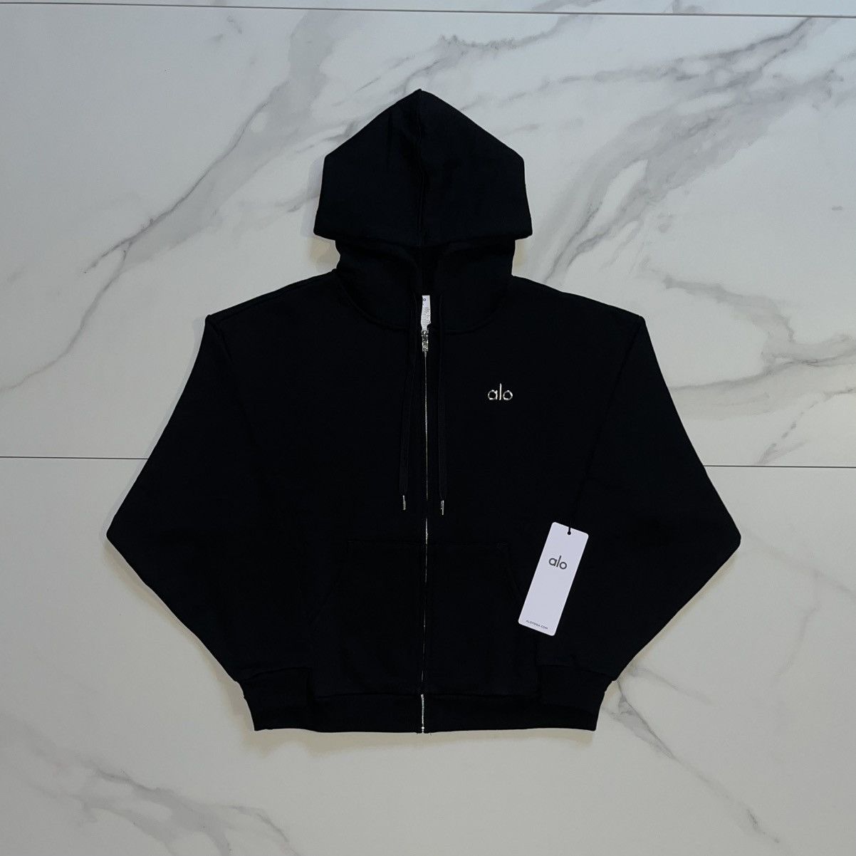 Alo ALO 'Accolade' Black Full Zip Hoodie | Grailed