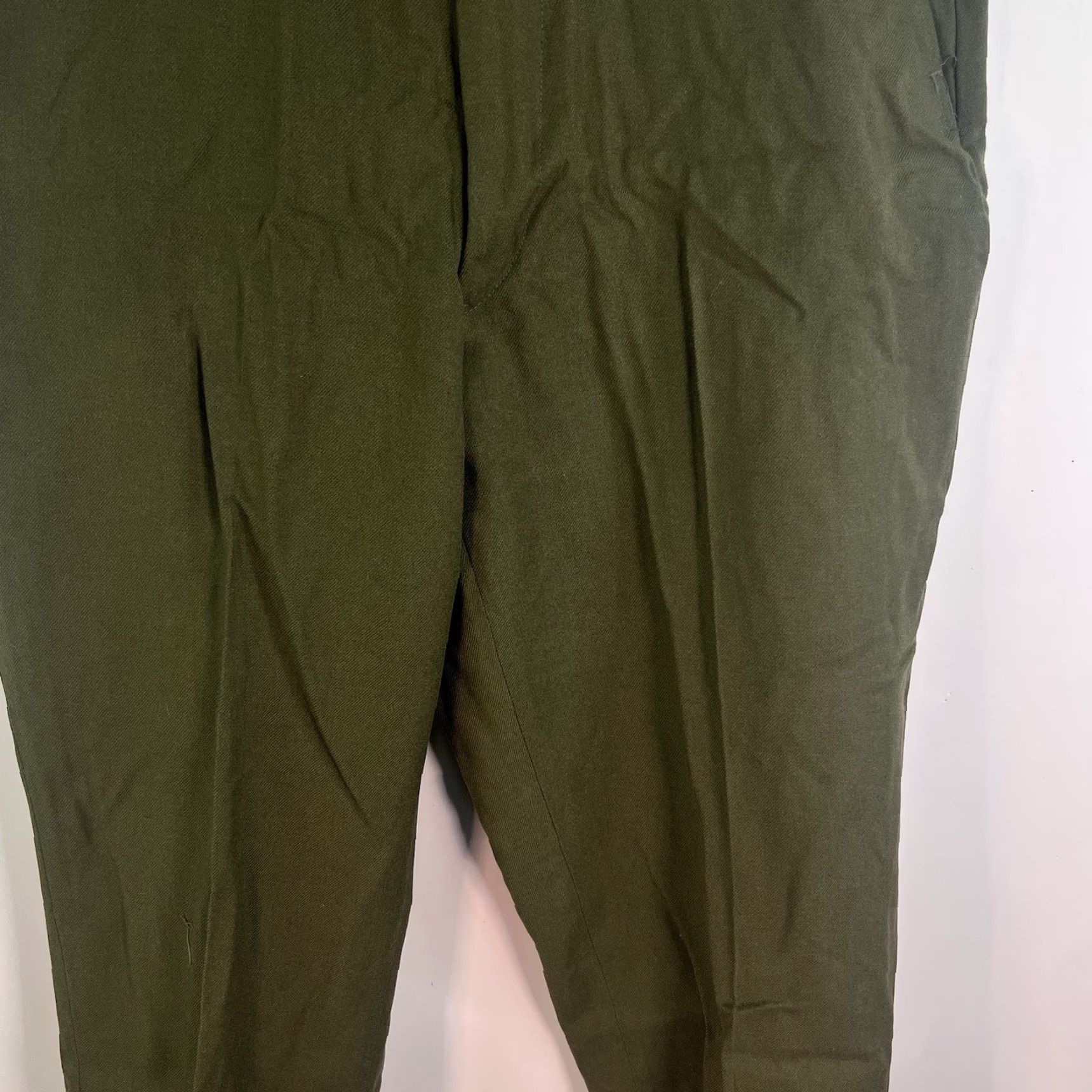 Vintage Vtg 1953 Wool M-1951 US Military Field Trouser Pants Mens MK Short 34x28.5 Green Size US 31 - 3 Thumbnail