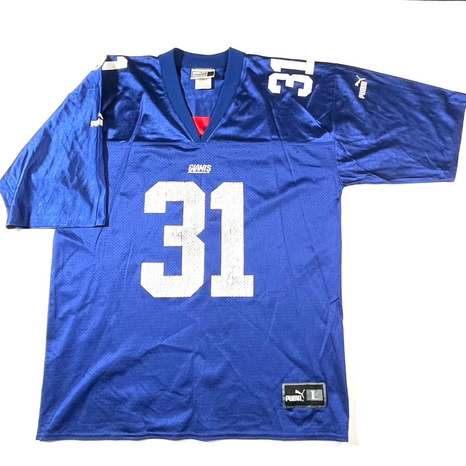 Vintage Vintage 1999-2002 Puma NFL New York Giants Sehorn Jersey XL Size US XL / EU 56 / 4 - 1 Thumbnail