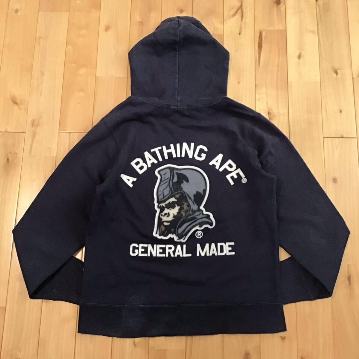 Bape BAPE General Logo pullover hoodie a bathing ape Size US M / EU 48-50 / 2 - 3 Thumbnail