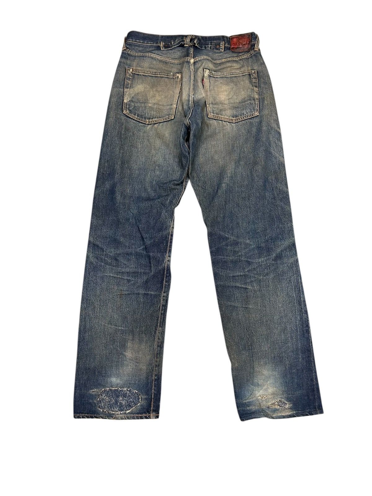 Japanese Brand Vintage Evis Distressed Denim Jeans Size US 32 / EU 48 - 2 Thumbnail