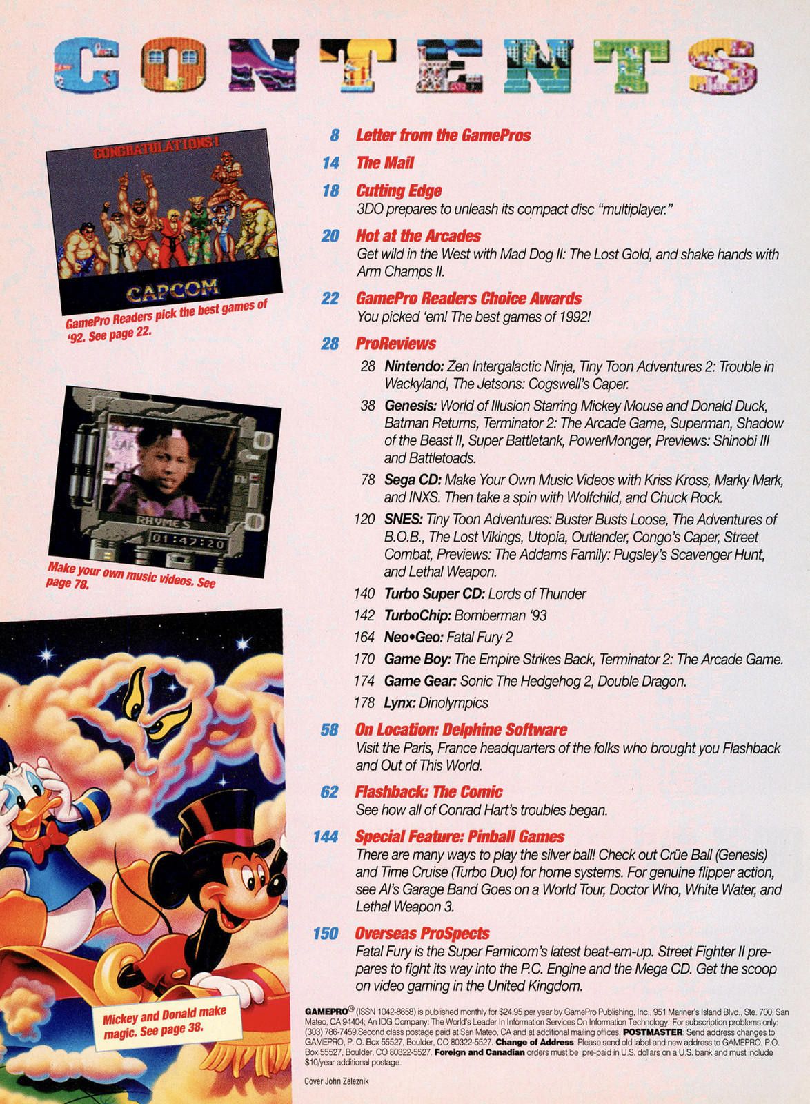Designer Vtg GamePro Magazine March 1993 Best Games 1992 Sonic 2 Size ONE SIZE - 2 Thumbnail