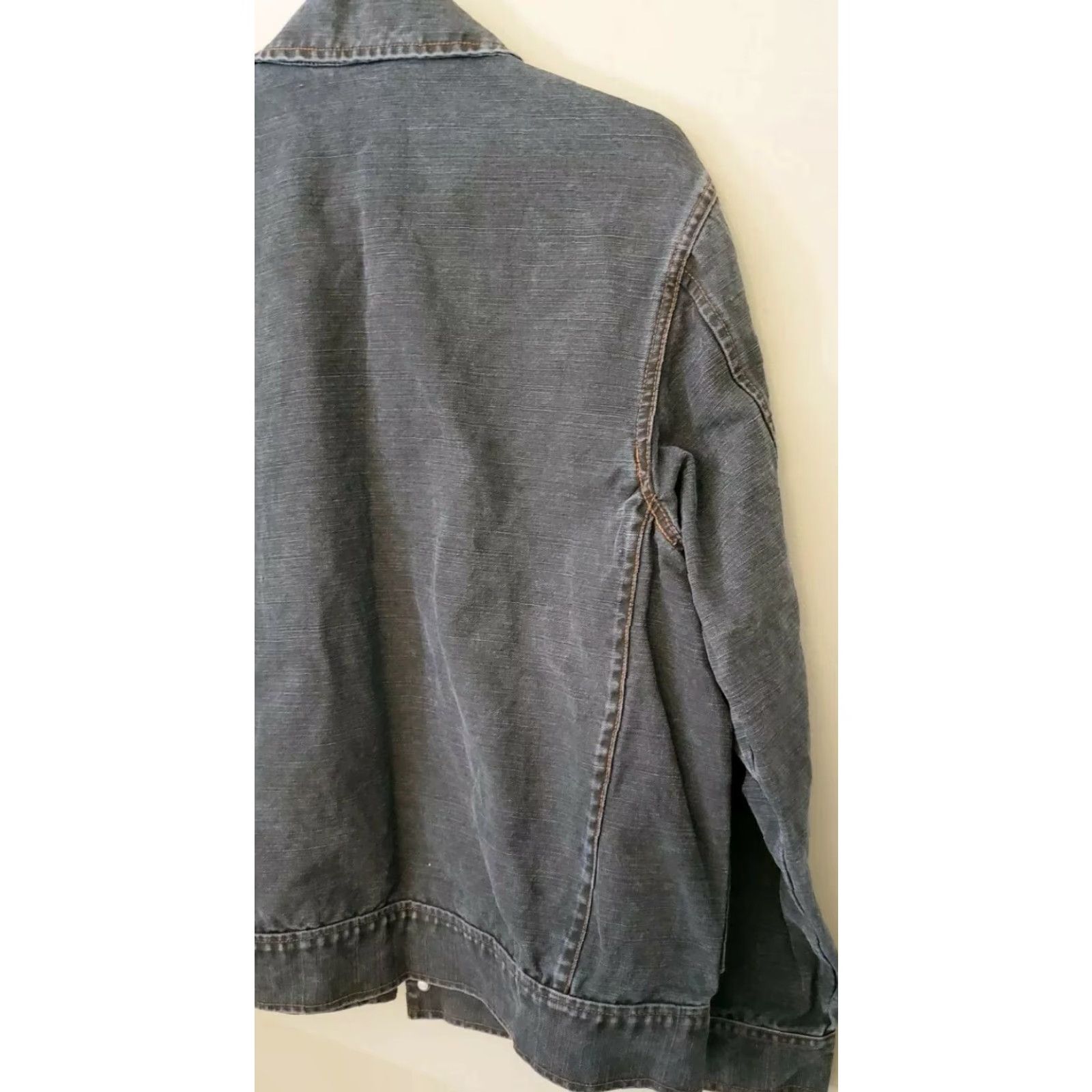 Timberland VINTAGE Timberland Weathergear Denim Blue Jean Jacket Medium Men Jacket M Indigo Navy Blue Size US 31 - 7 Thumbnail