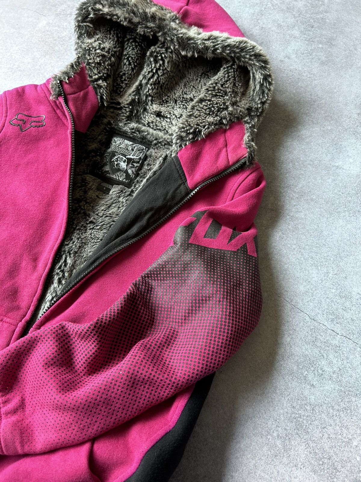 Fox Racing Vintage Fox Racing Fur zip- hoodies If Six Was Nine y2k Size M / US 6-8 / IT 42-44 - 3 Thumbnail