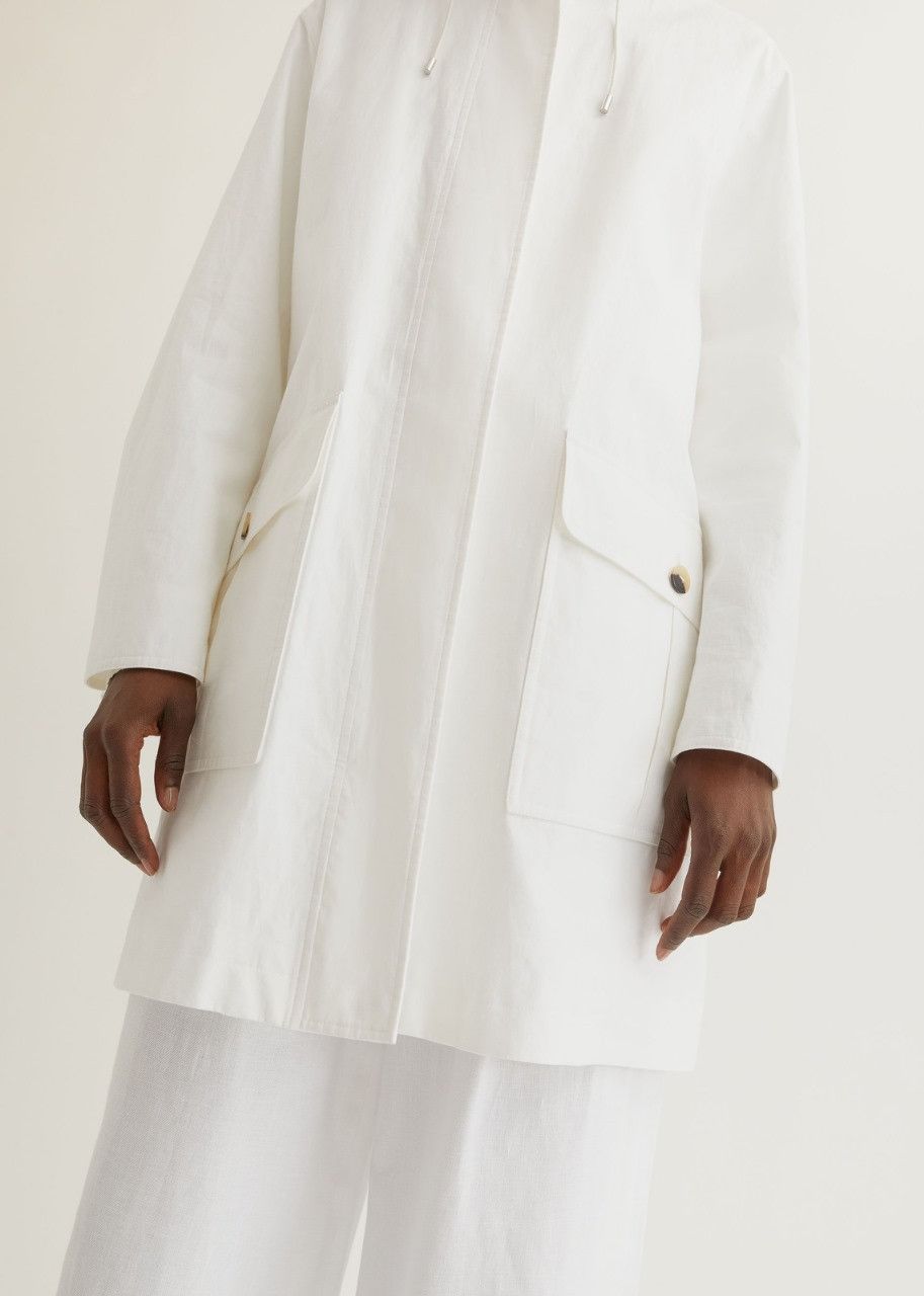 Loro Piana o1srvl11e0424 Jacket in White Size XL / US 12-14 / IT 48-50 - 5 Thumbnail