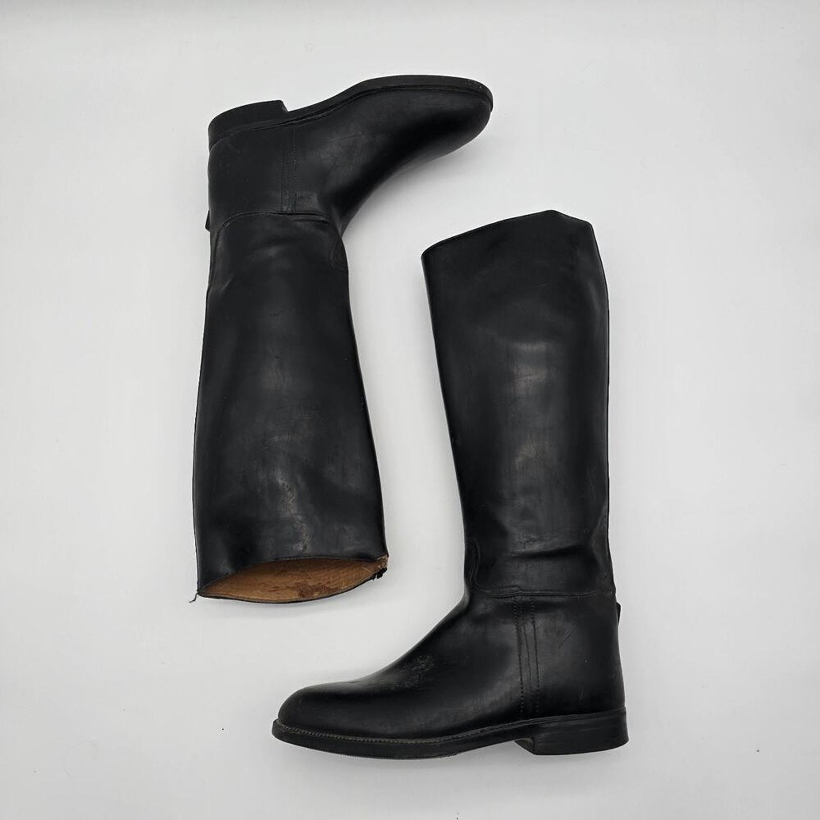 Aigle Aigle tall leather lined waterproof rain riding boots 41/9 Size US 9 / IT 39 - 5 Thumbnail