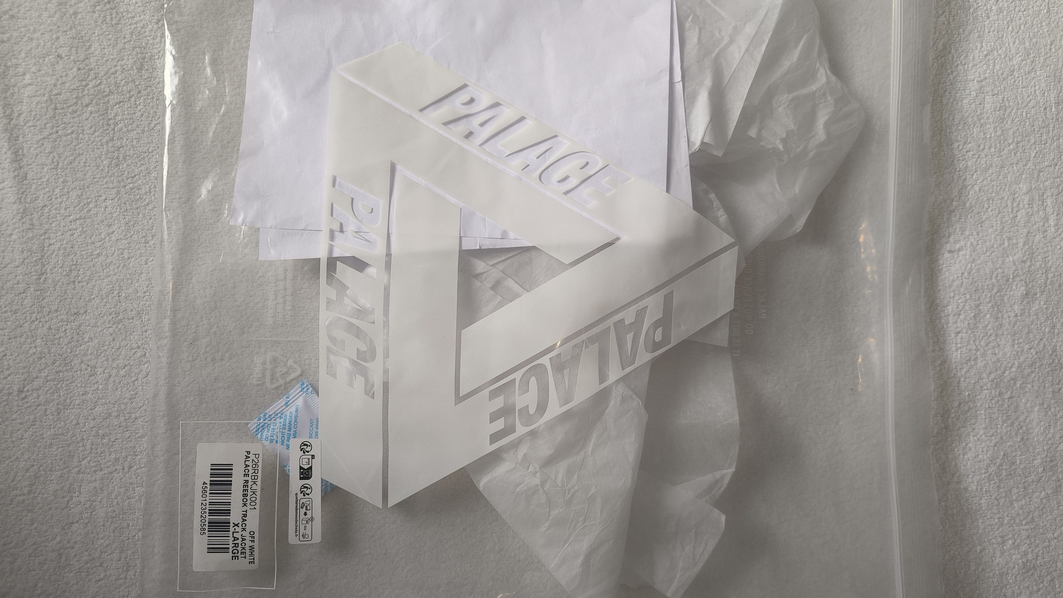 Palace Palace x Reebok Track Jacket Off white Size US XL / EU 56 / 4 - 5 Thumbnail