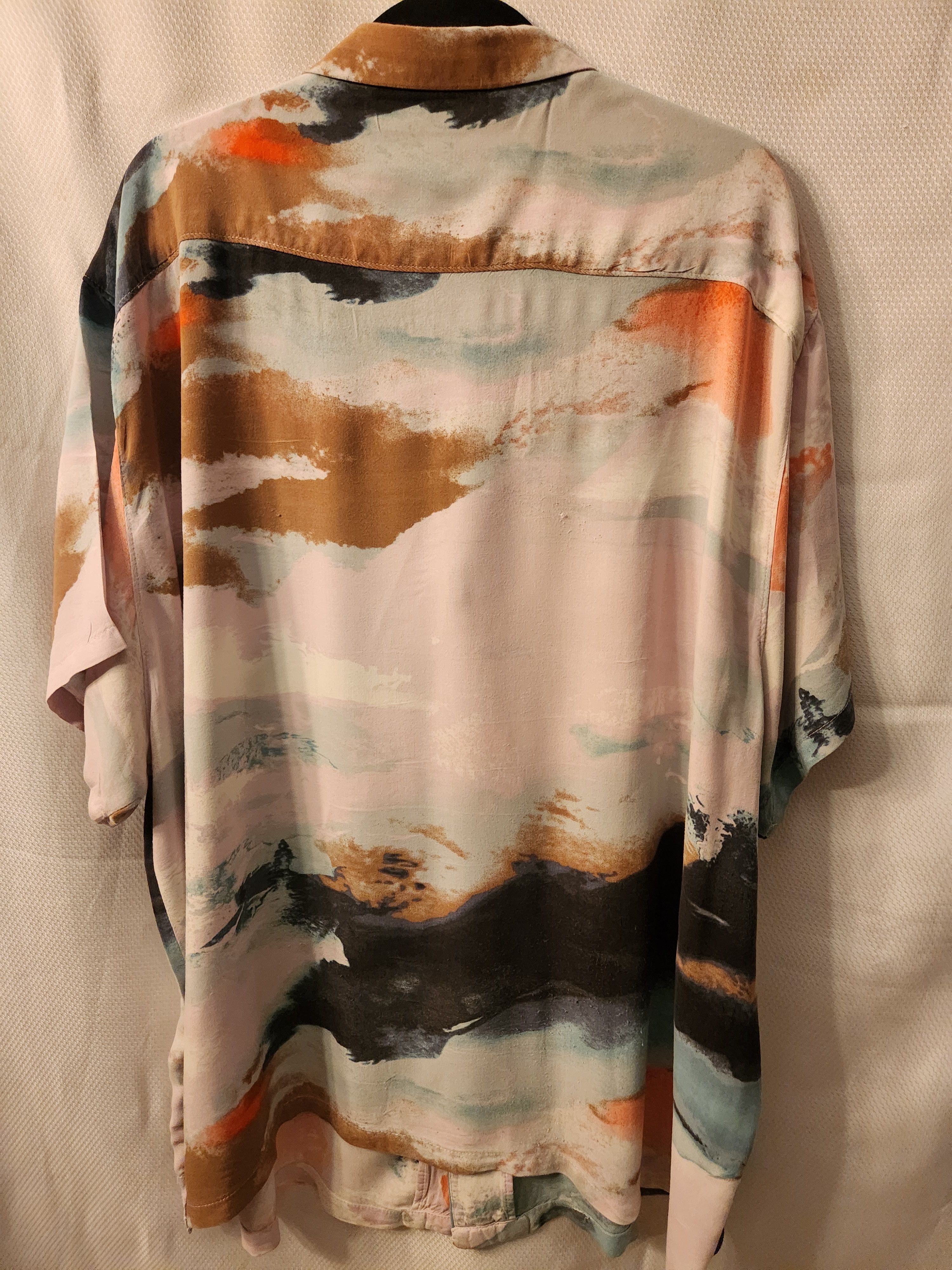 Other No Boundaries 100% Rayon Abstract Pattern Hawaiian Shirt Size US XXL / EU 58 / 5 - 2 Thumbnail