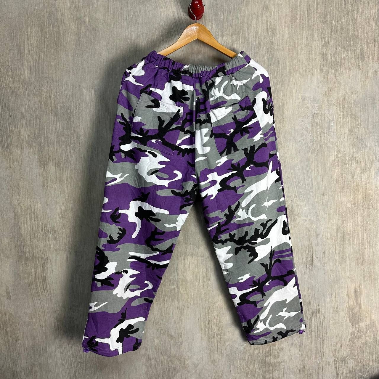 image of Travis Kanye Style Rapper Camo Pants in Camo Purple, Men's (Size 30)