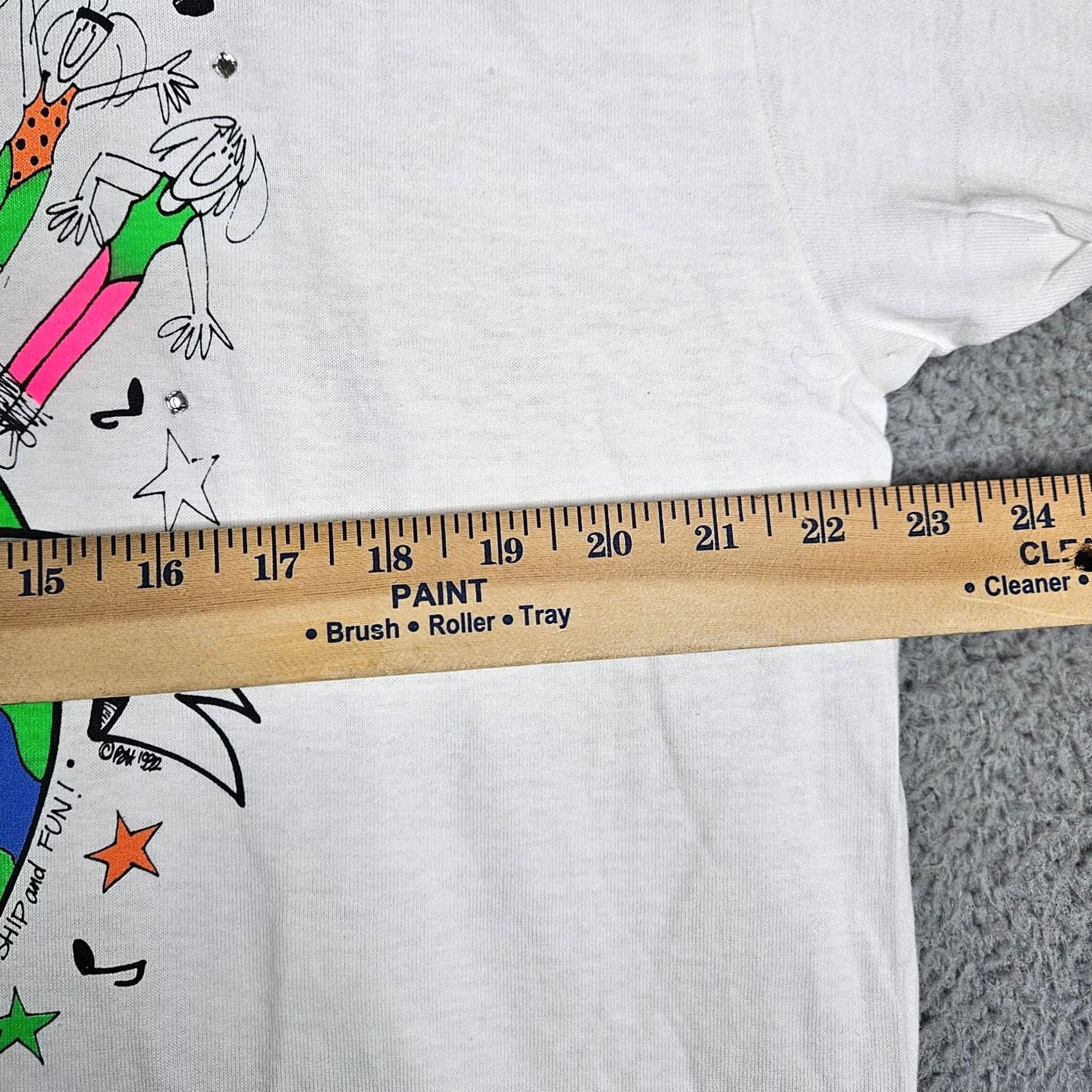 Vintage VINTAGE Jammin' with DJ! Earth Day UNISEX ADULT Short Sleeve Tee Size XL White Jersey Cotton Crew Neck T-Shirt Art All Seasons Mens Womens Boys Girls Size 40" / US 18 - 2 Thumbnail