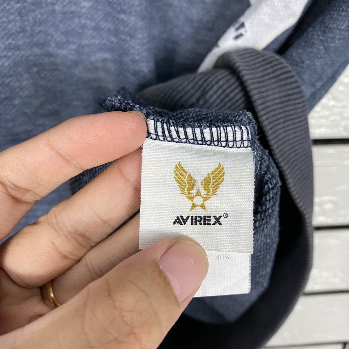 Avirex Vintage sweatshirt Avirex USN Big Logo Military Size US M / EU 48-50 / 2 - 18 Thumbnail