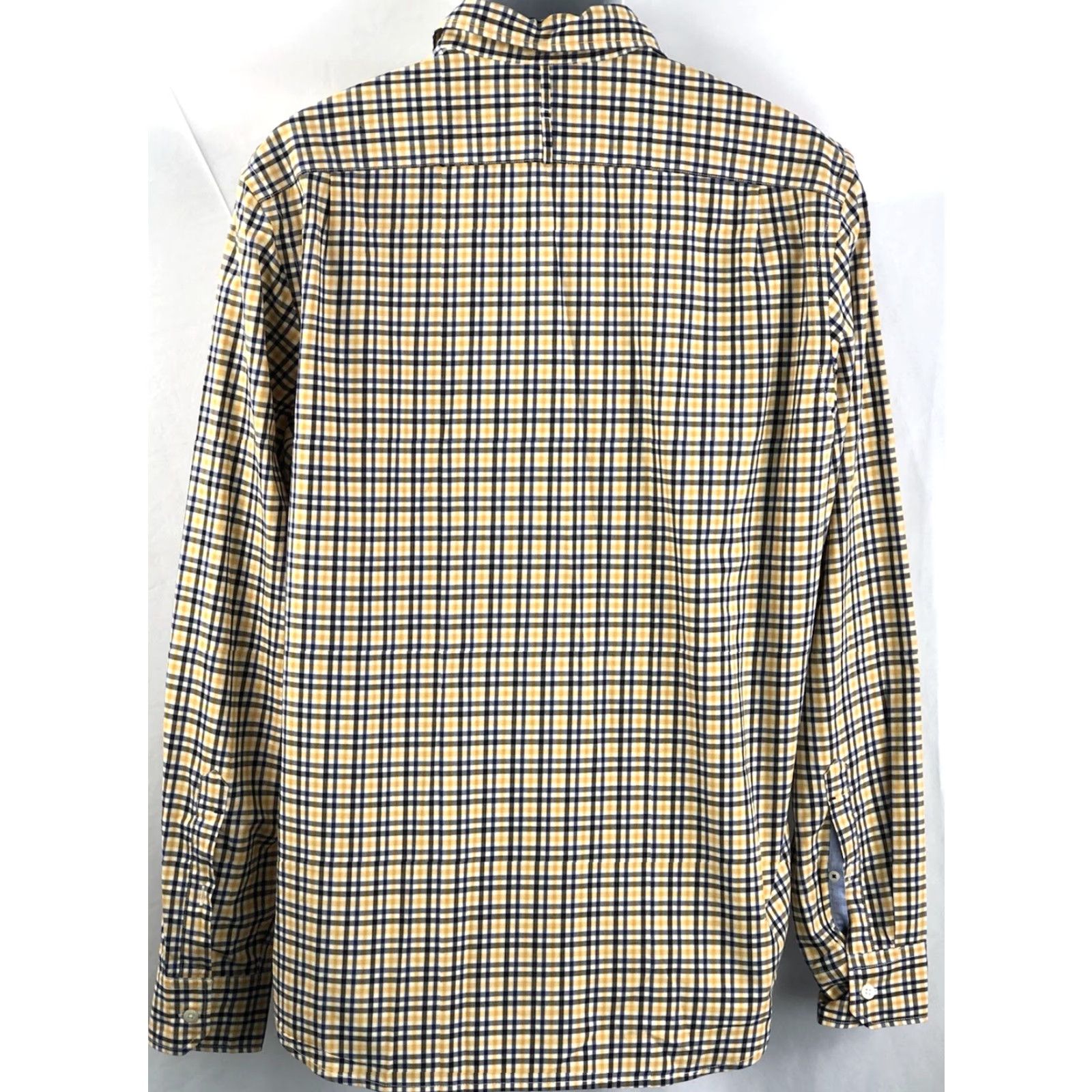 Banana Republic Banana Republic Oxford Shirt Camden Yellow/blue Plaid Button-Up Casual Workwear Mens L Size US L / EU 52-54 / 3 - 2 Thumbnail