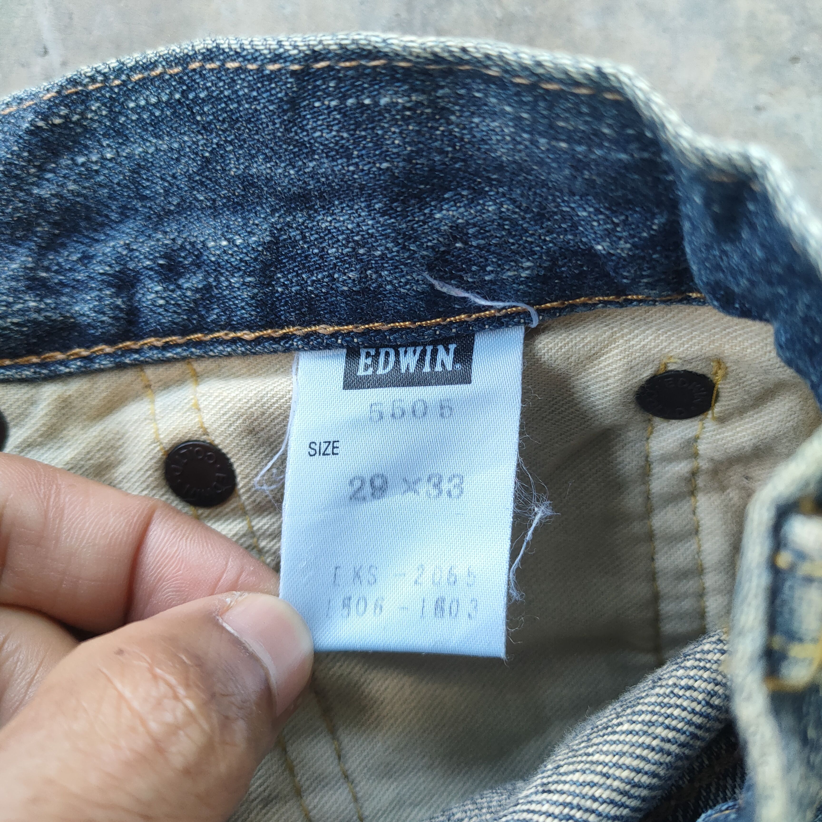 Edwin VINTAGE EDWIN SELVEDGE ORG TAG FADED DISTRESSED JEANS DENIM Size US 30 / EU 46 - 15 Thumbnail