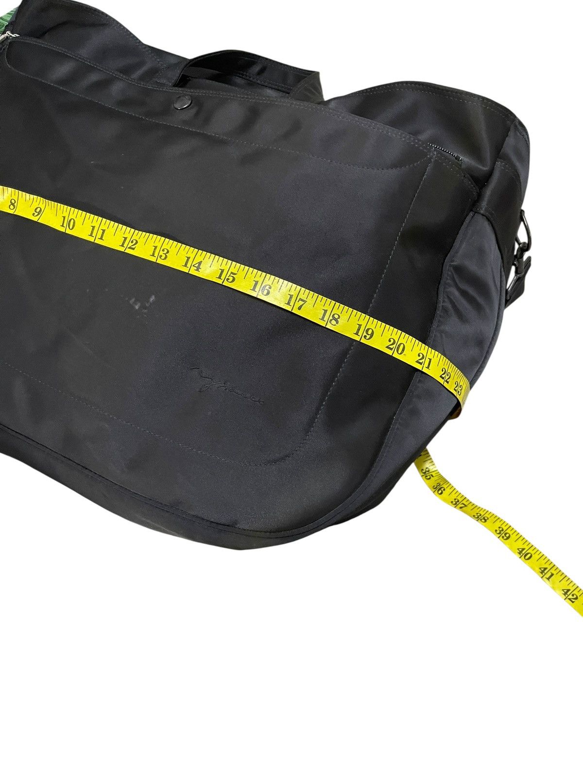 Japanese Brand × Yohji Yamamoto Y’Saccs Big Black Nylon Travel Bags Size ONE SIZE - 5 Thumbnail
