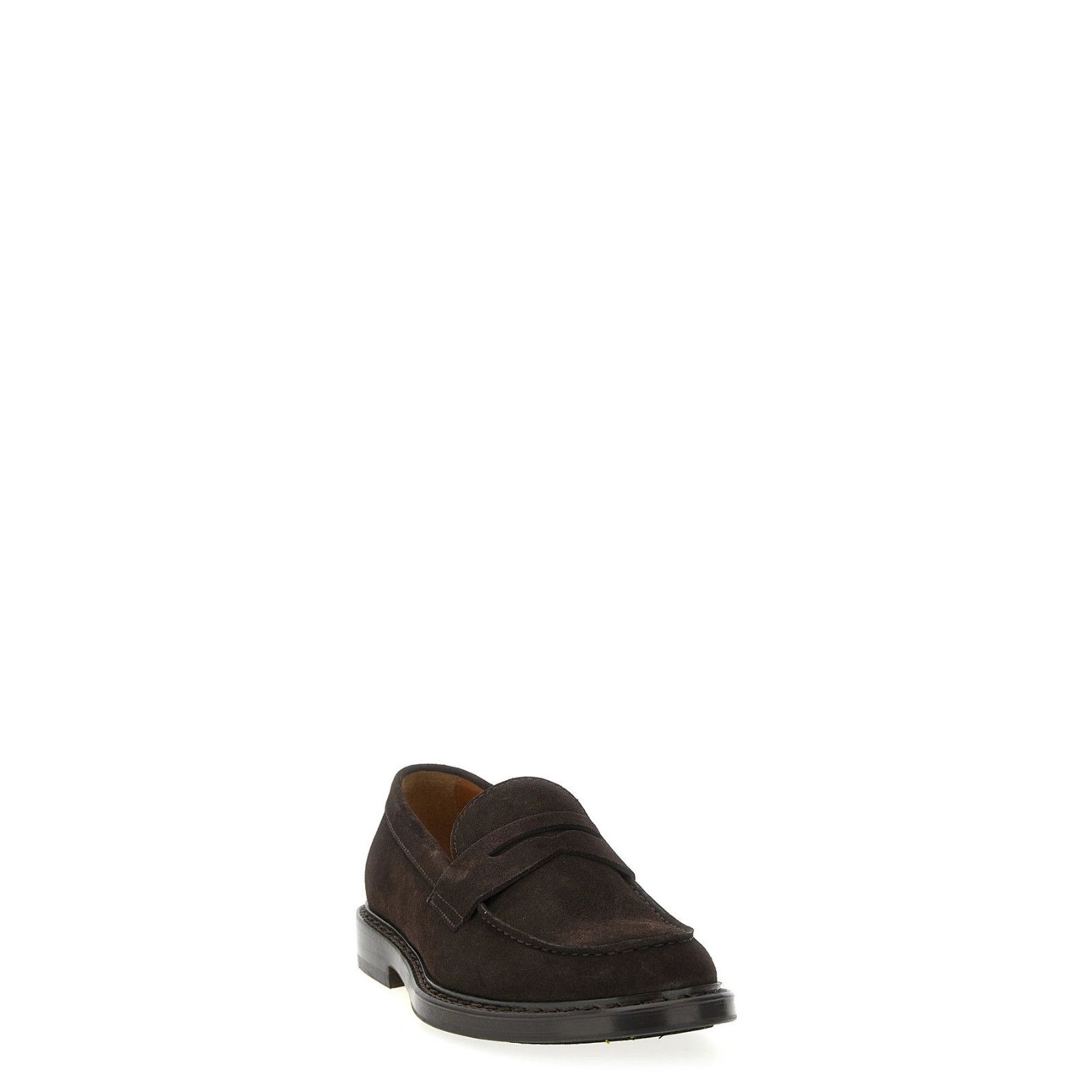 DOUCAL'S Brown Suede Loafers New )