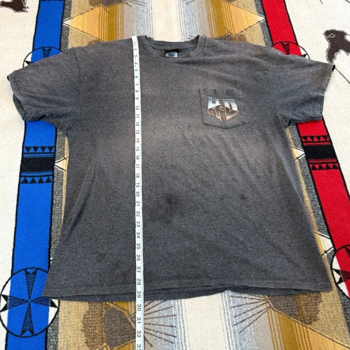 Harley Davidson Harley Davidson Men’s T-Shirt Biker Pocket Gray XL 90s Y2K Motorcycle Shirt Mens Short Sleeve Vintage No Size US XL / EU 56 / 4 - 8 Thumbnail