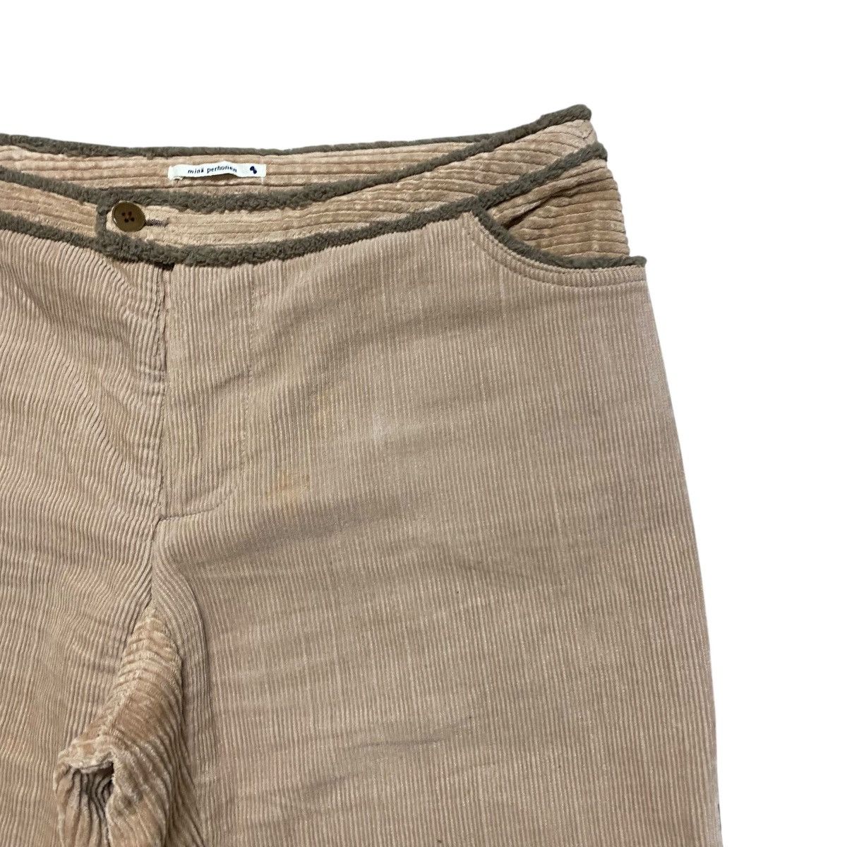 mina perhonen AW05 Mina Perhonen Grain Corduroy Loose Wide Leg Pants Size 29" - 4 Thumbnail