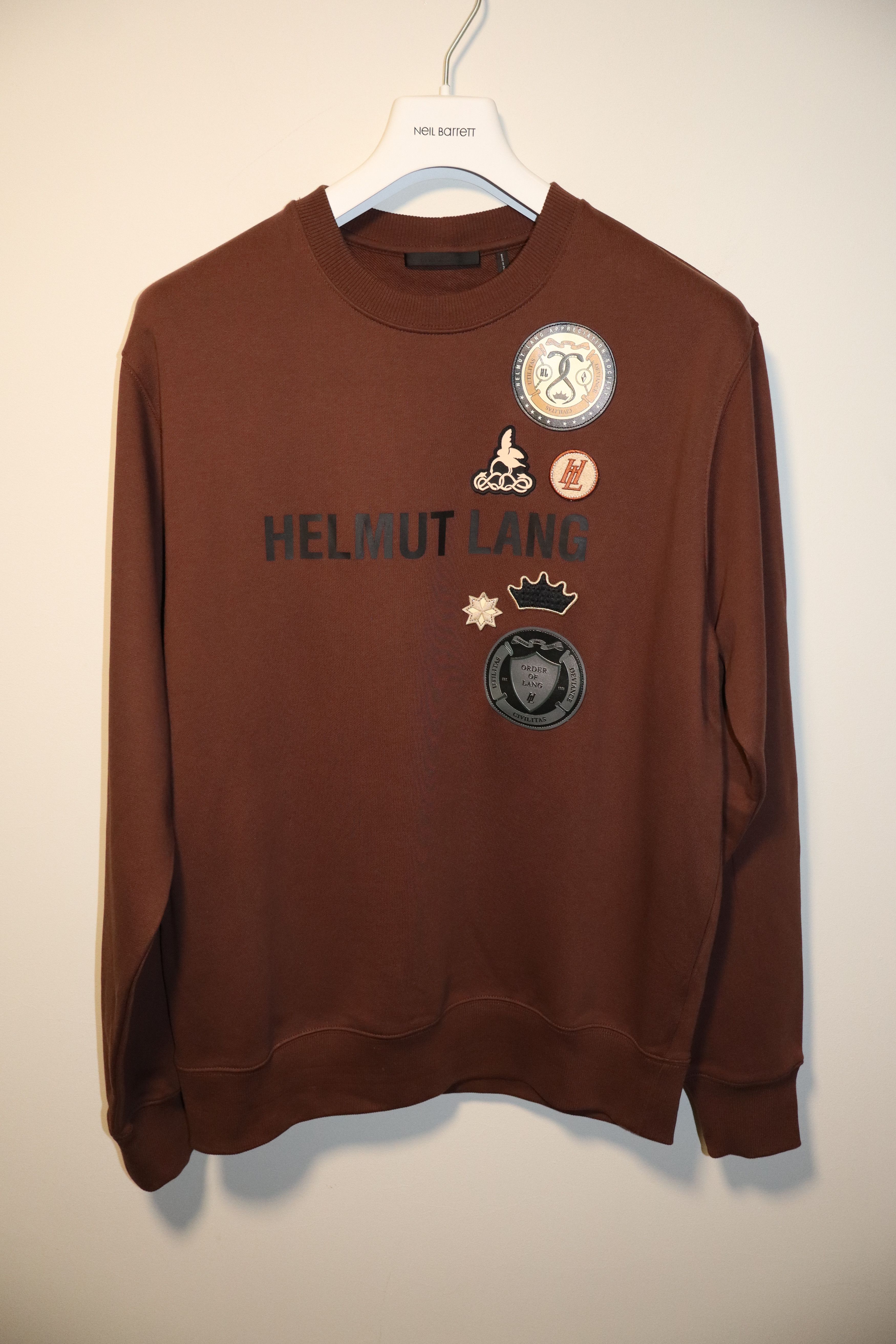 Helmut Lang Order of lang patches sweatshirt Size US M / EU 48-50 / 2 - 1 Thumbnail