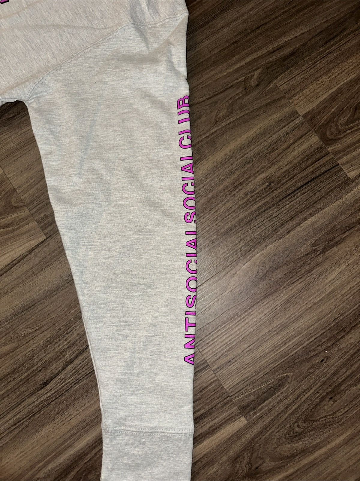 Anti Social Social Club “ASSC Berlin Full Zip Hoodie Grey/Pink Size L Size US L / EU 52-54 / 3 - 8 Thumbnail
