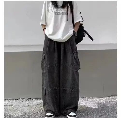 Autumn Trousers Baggy Wide Leg Pants