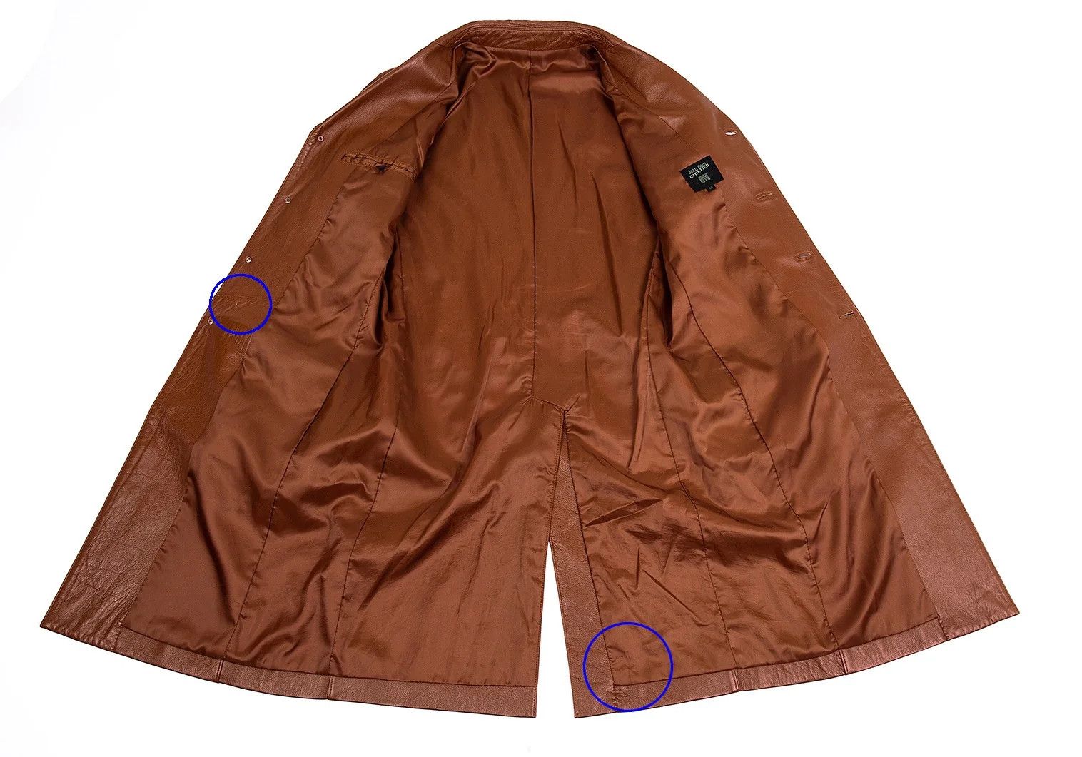 Jean Paul Gaultier Sheep Skin Leather Coat in Brown, Size 48 Size US M / EU 48-50 / 2 - 12 Thumbnail
