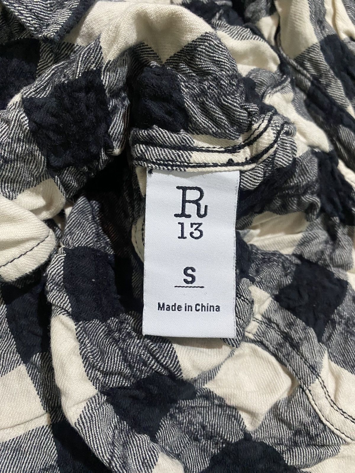 R13 R13 PLAID SHIRT Size US S / EU 44-46 / 1 - 8 Thumbnail