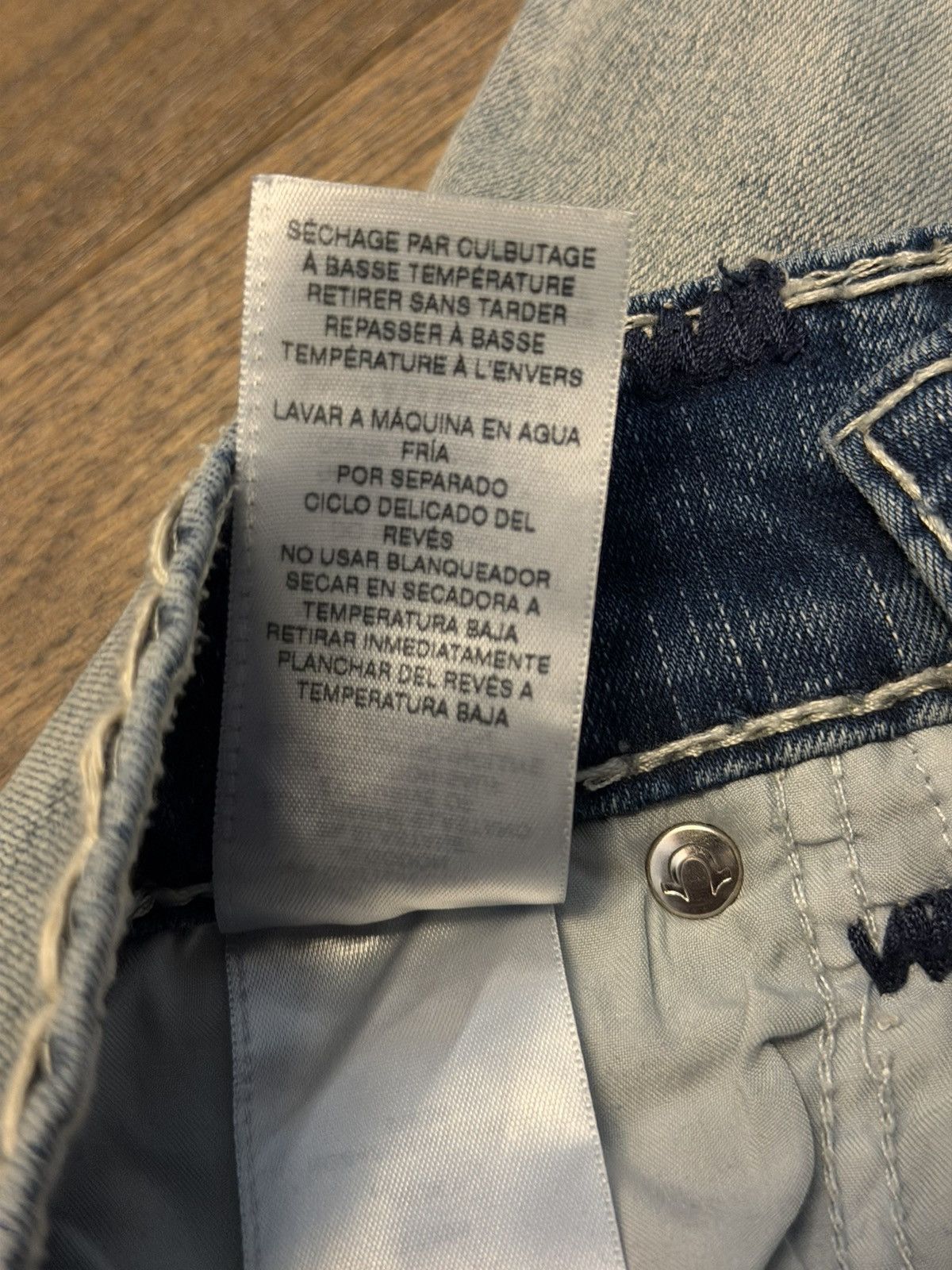 True Religion True Religion Ricky Straight Jeans Size US 32 / EU 48 - 8 Thumbnail